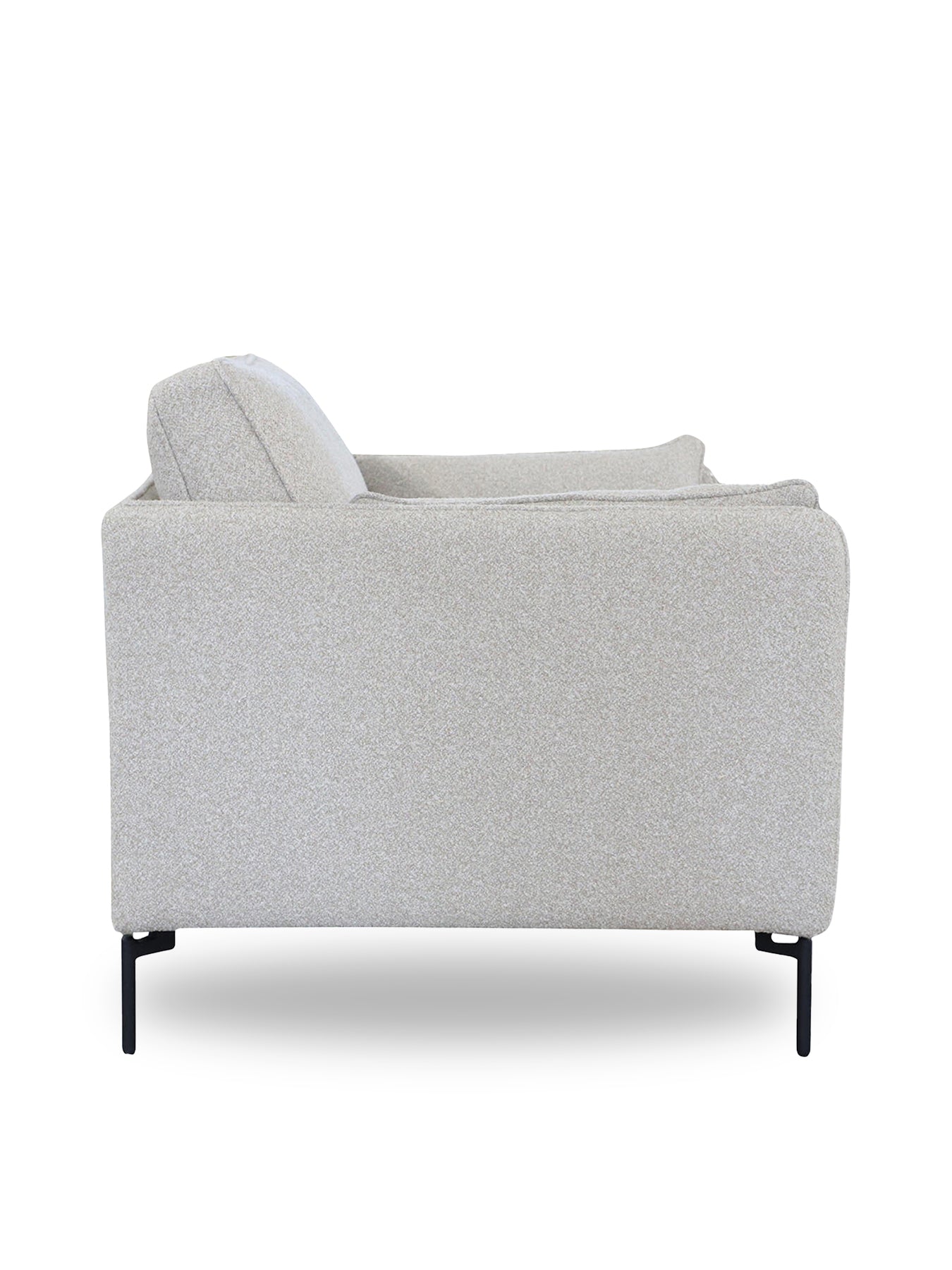 Juneau Grey Fabric Armchair