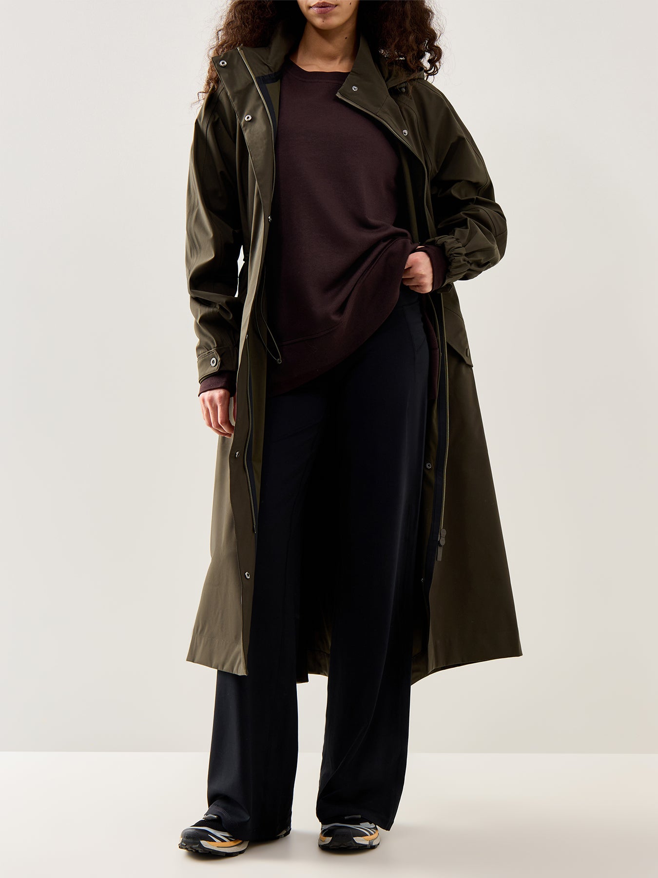 After Class Longline Sweatshirt Brown