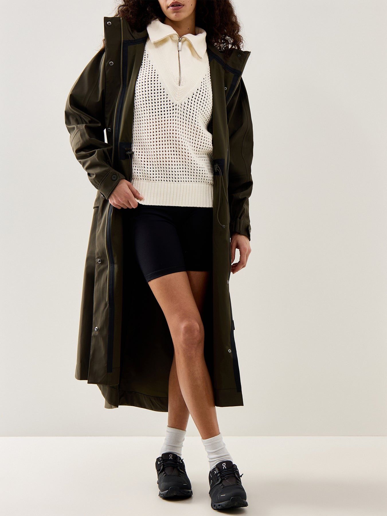 Tides High Half Zip Jumper Cream