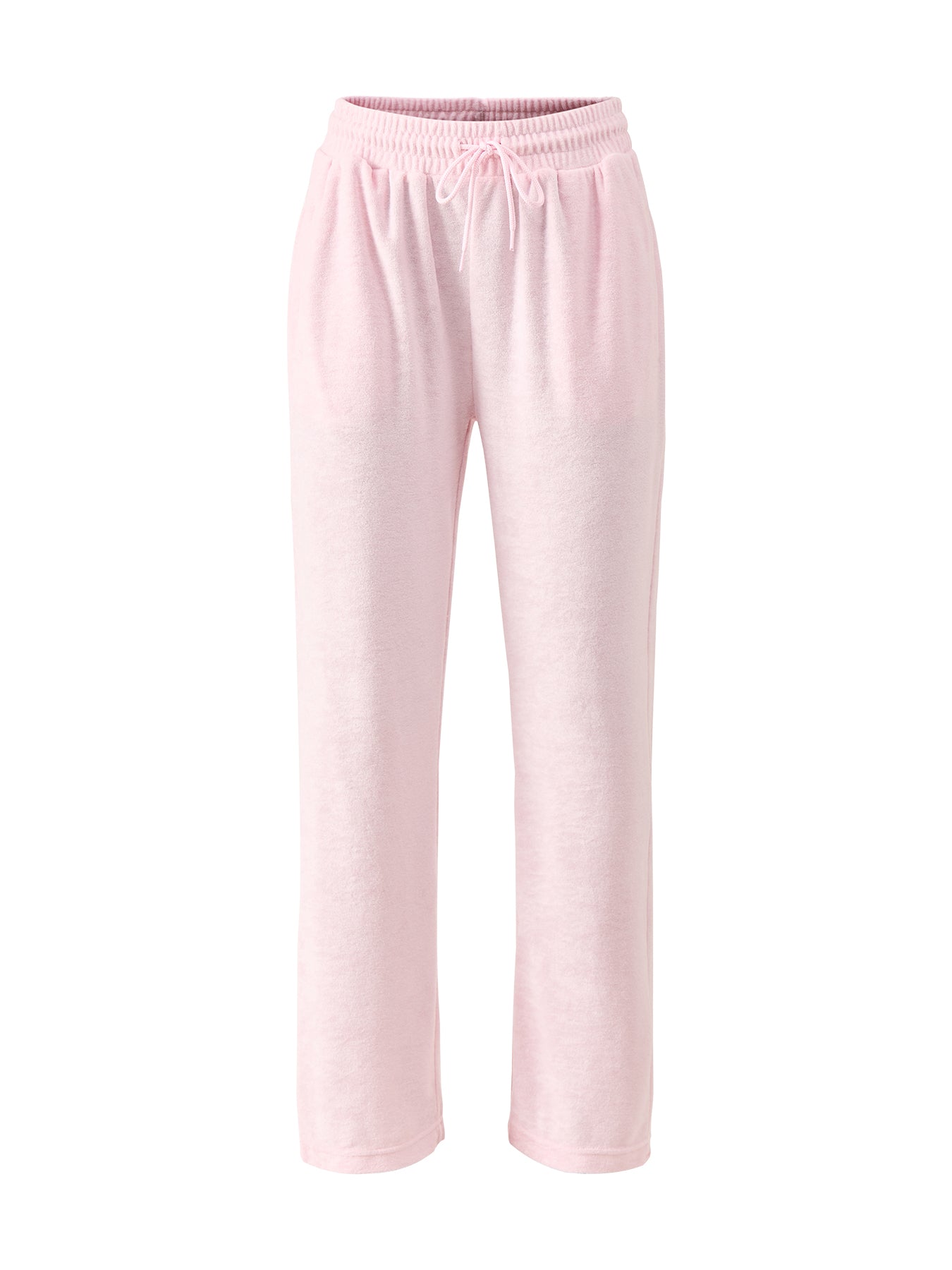 Velour Wide Joggers Pink