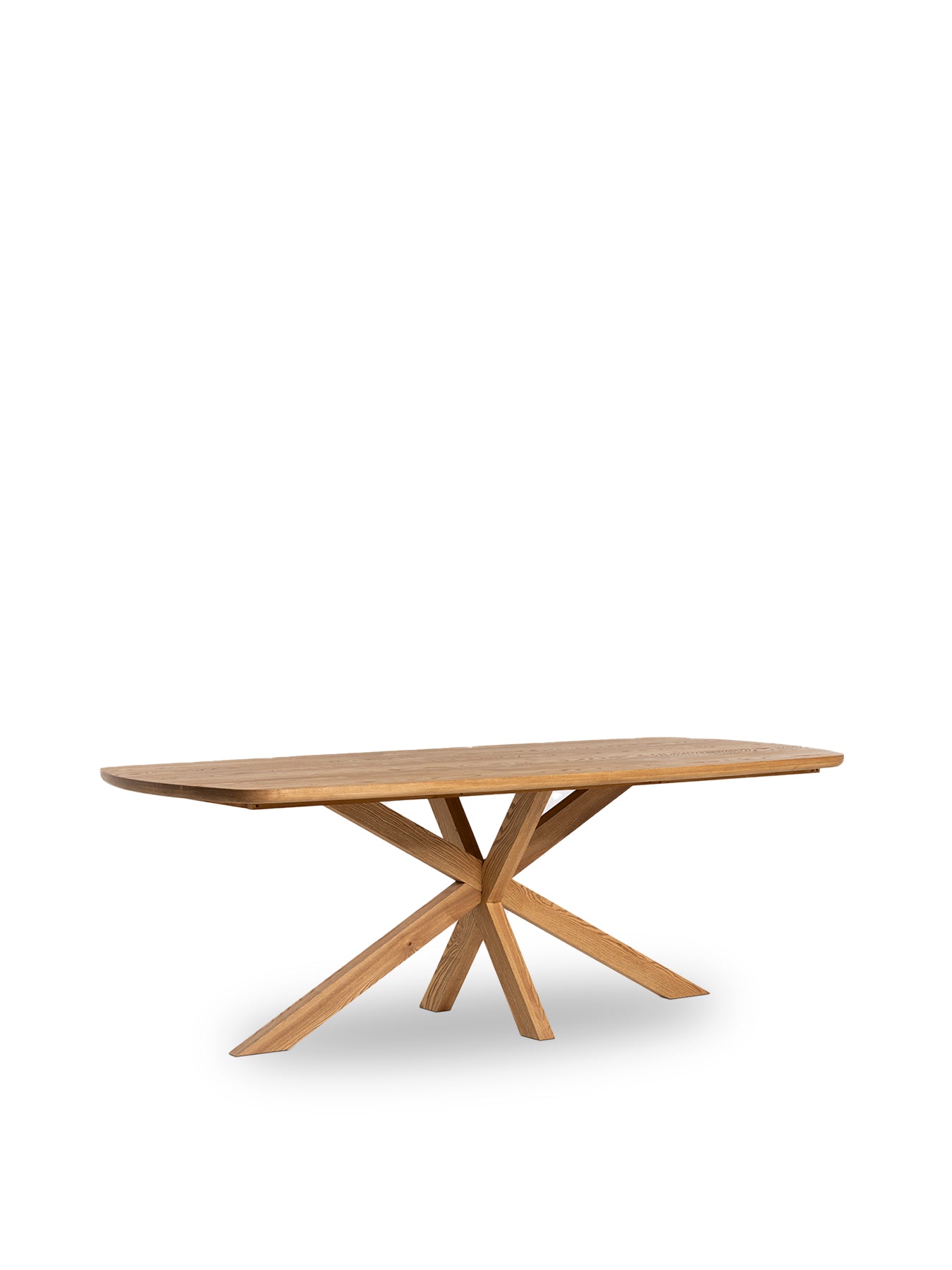 Bergen Solid Ash Wood 200cm Dining Table Seats 4
