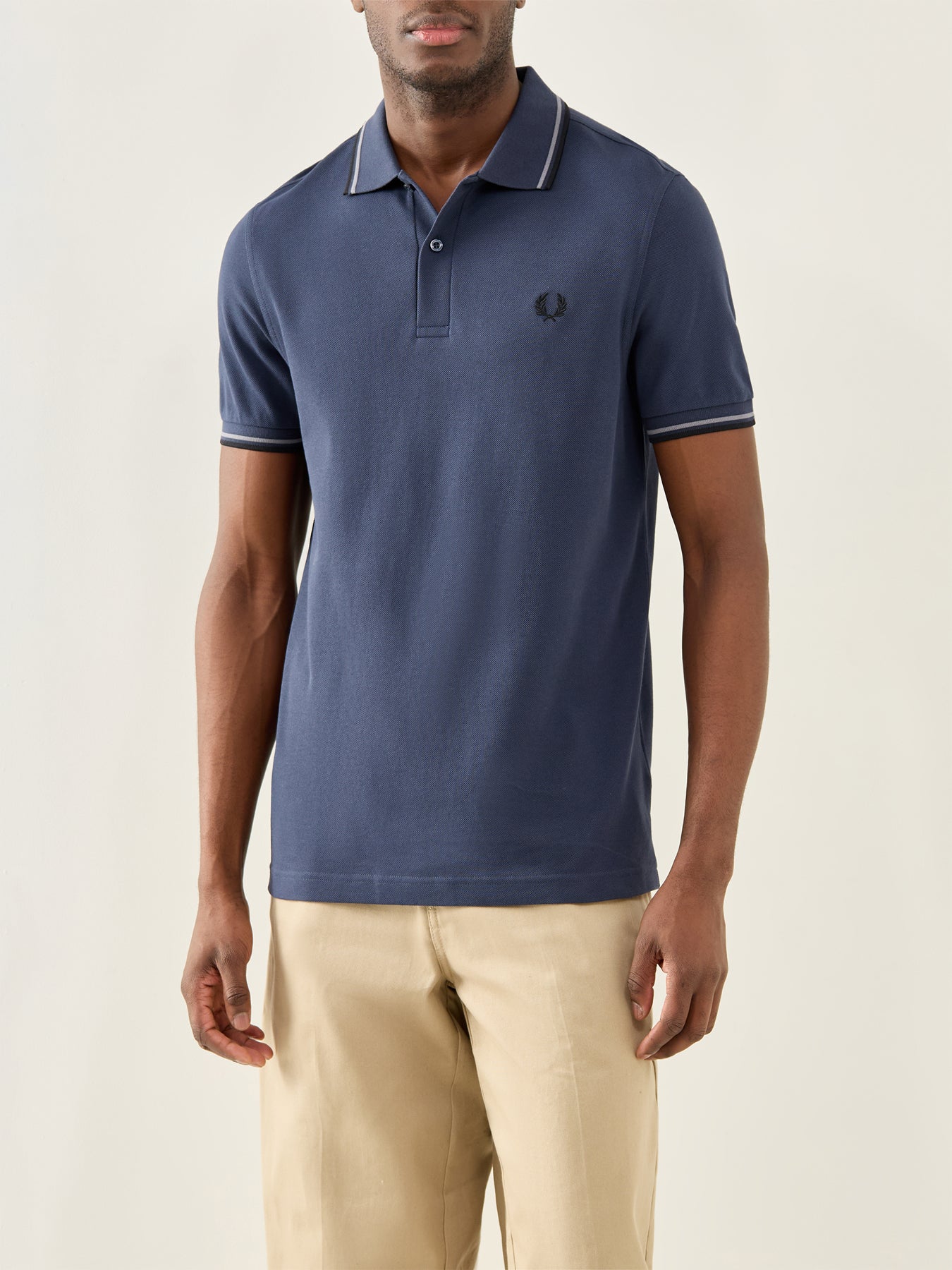Twin Tipped Polo Shirt Navy