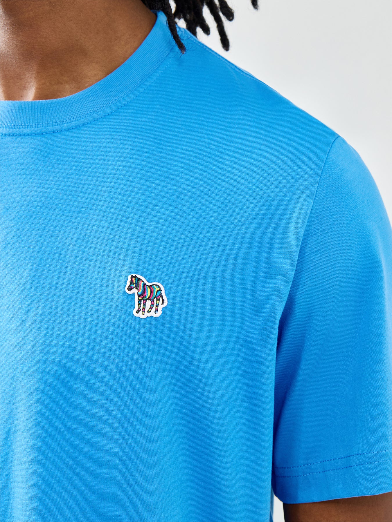 PS Paul Smith Zebra Logo Organic Cotton T-Shirt Blue