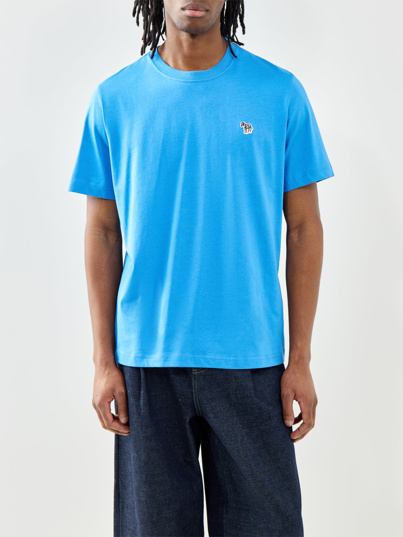 PS Paul Smith Zebra Logo Organic Cotton T-Shirt Blue