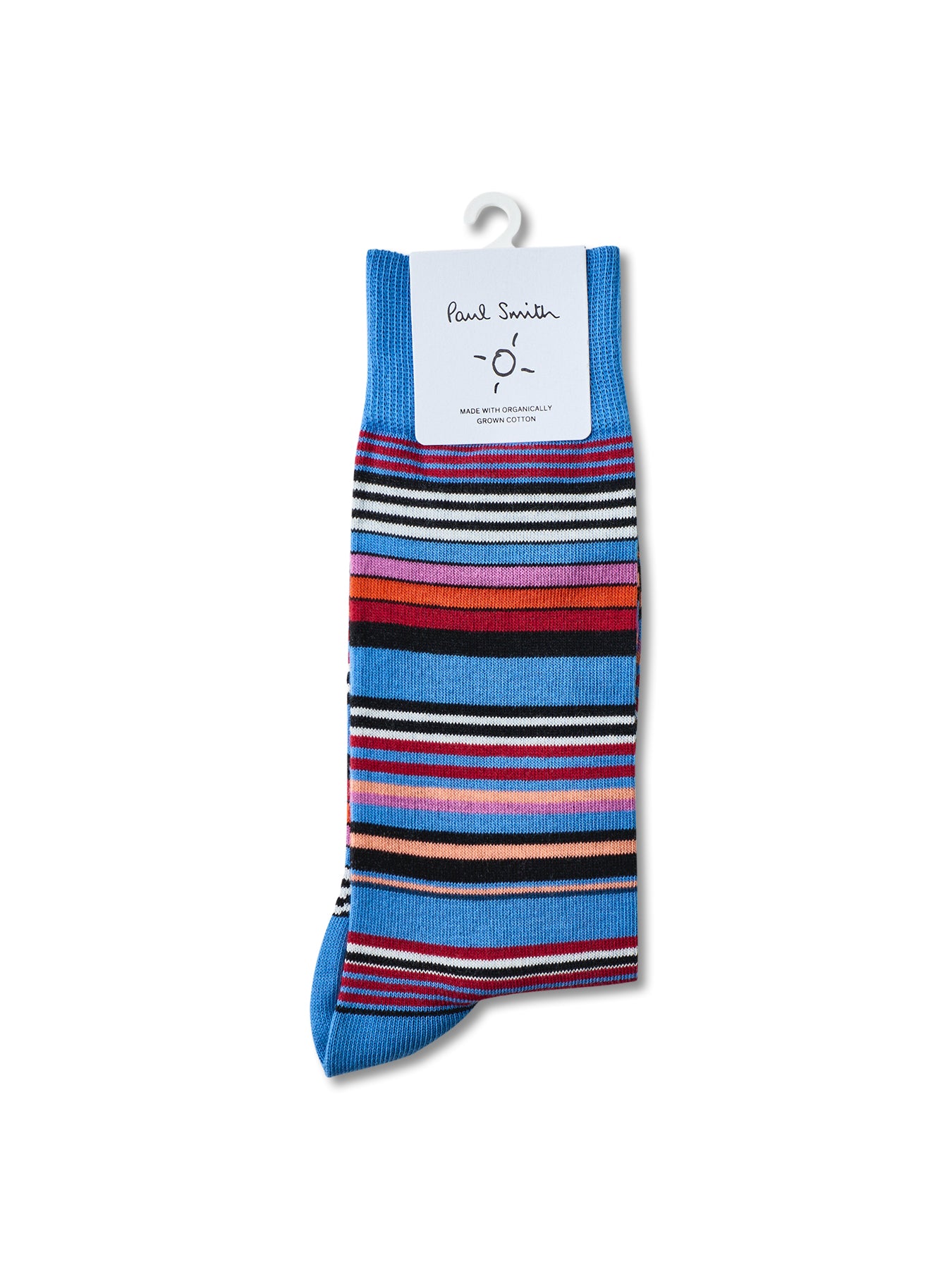 Striped Crew Socks Blue