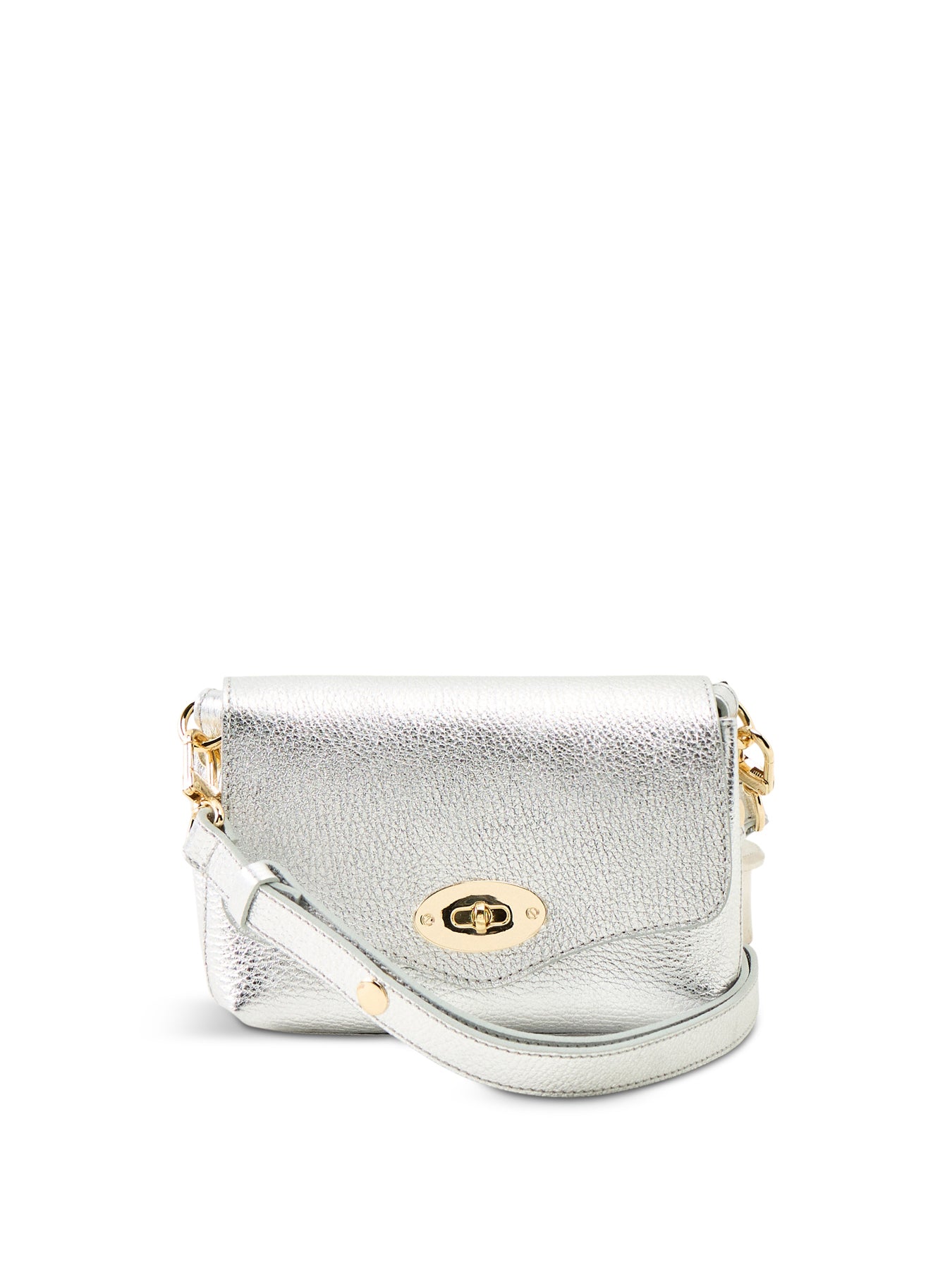Maddie Leather Bag Silver