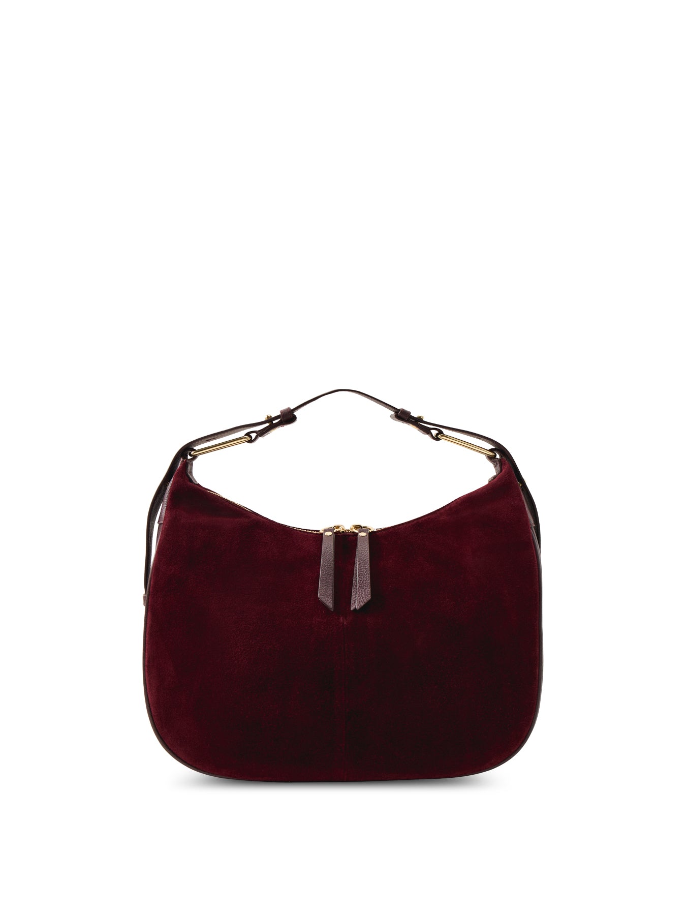 Charlie Suede Bag Burgundy