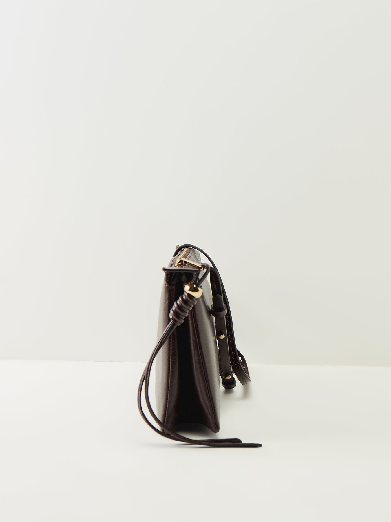 Romilly Medium Ziptop Crossbody Brown