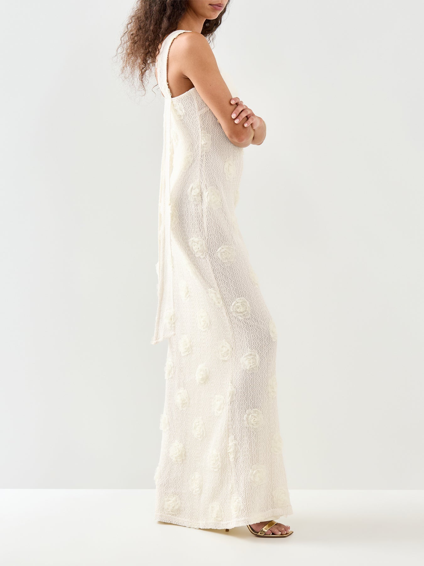 Nancie Floral Maxi Dress Cream