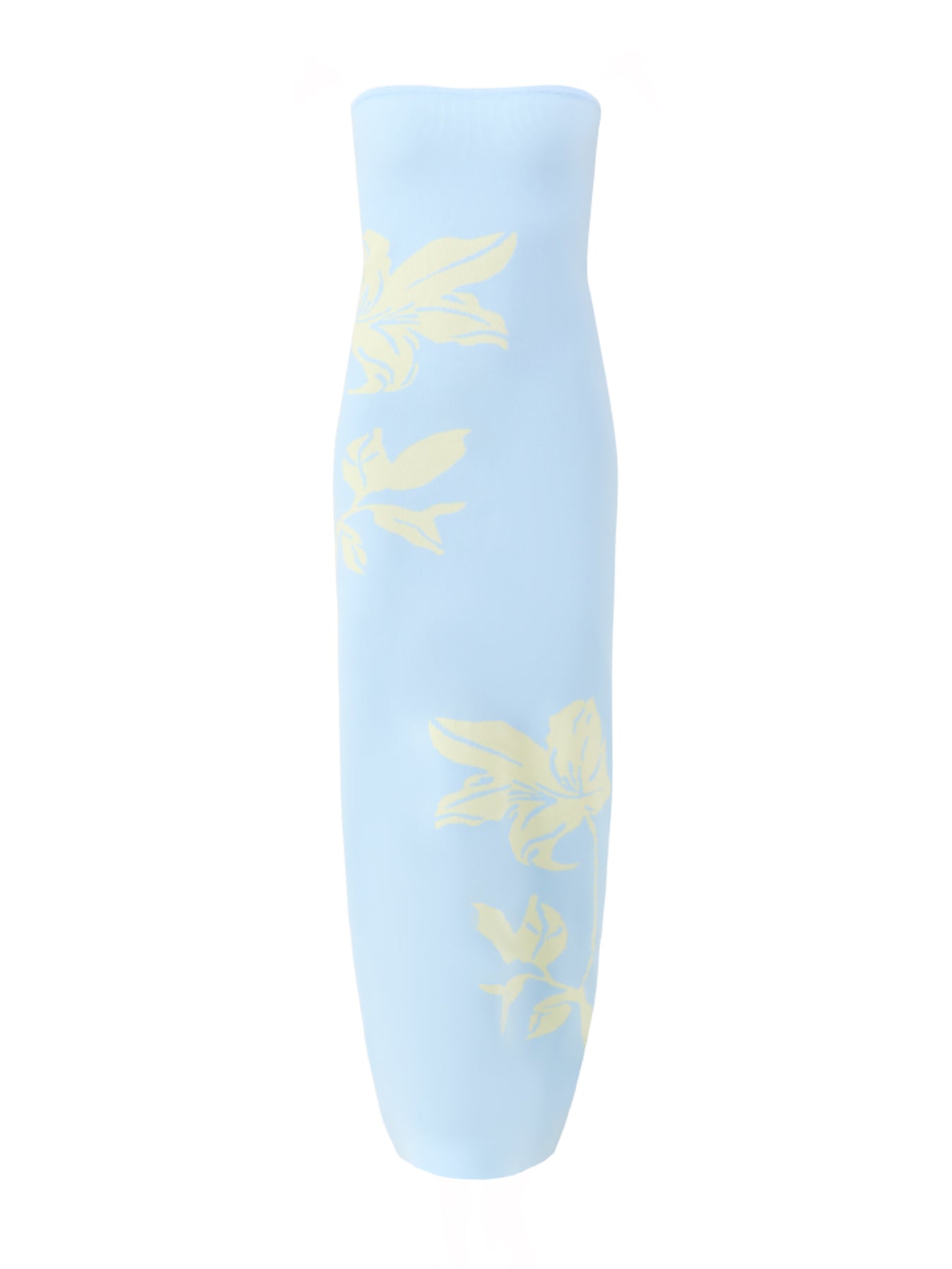 Milena Floral Bandeau Dress Blue Lemon