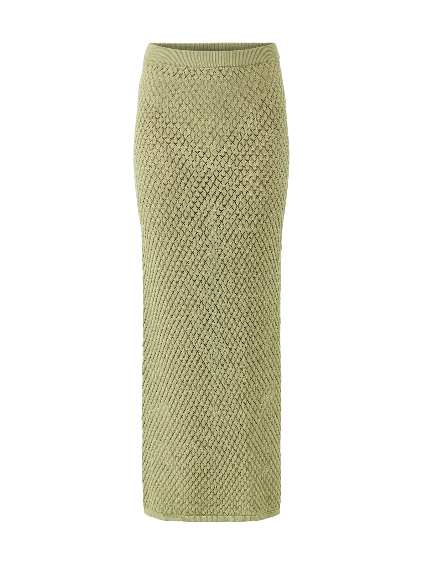 Imani Pointelle Knit Skirt Olive