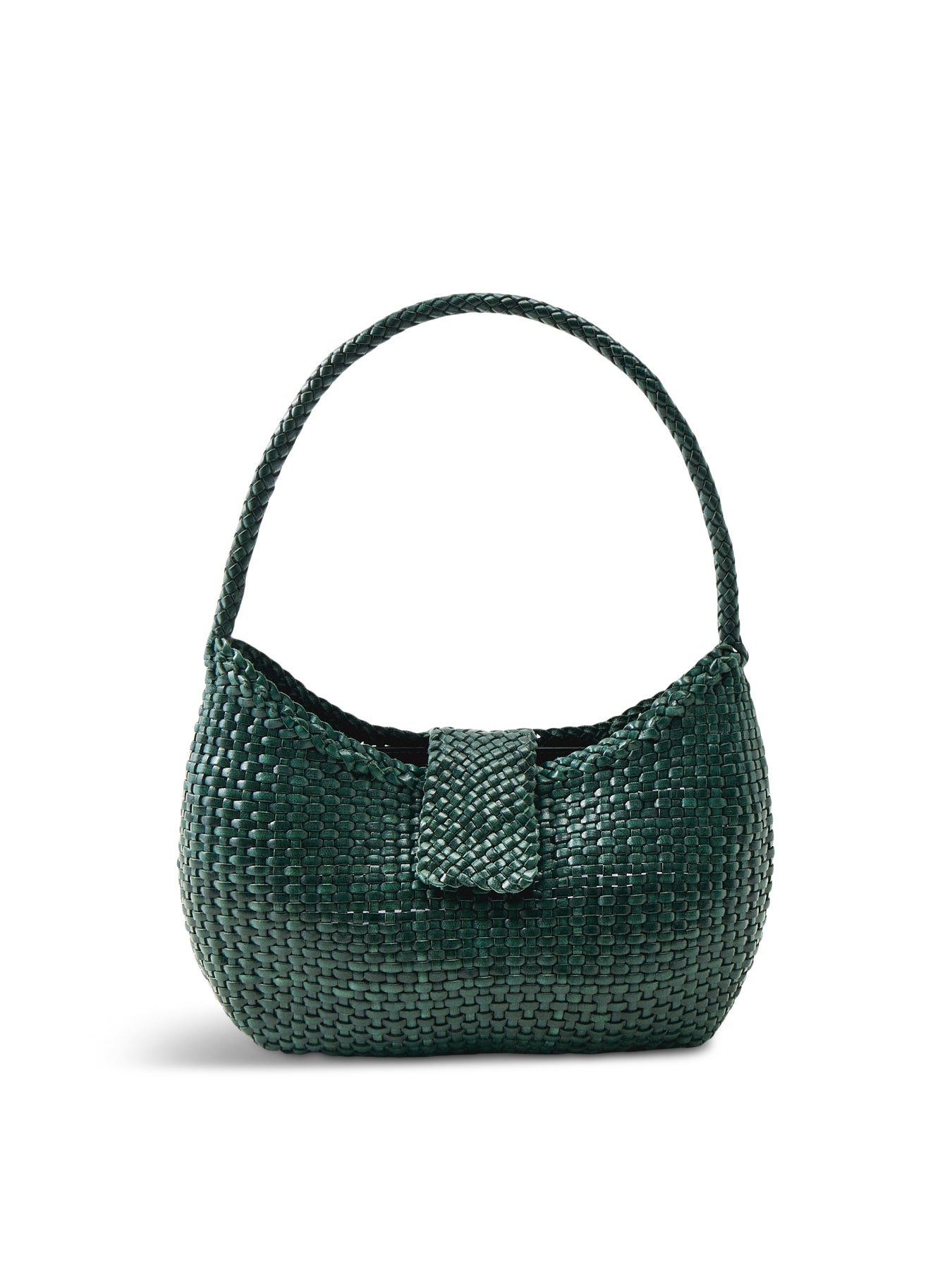 Dragon Diffusion x Rixo Saoirse Leather Shoulder Bag Green