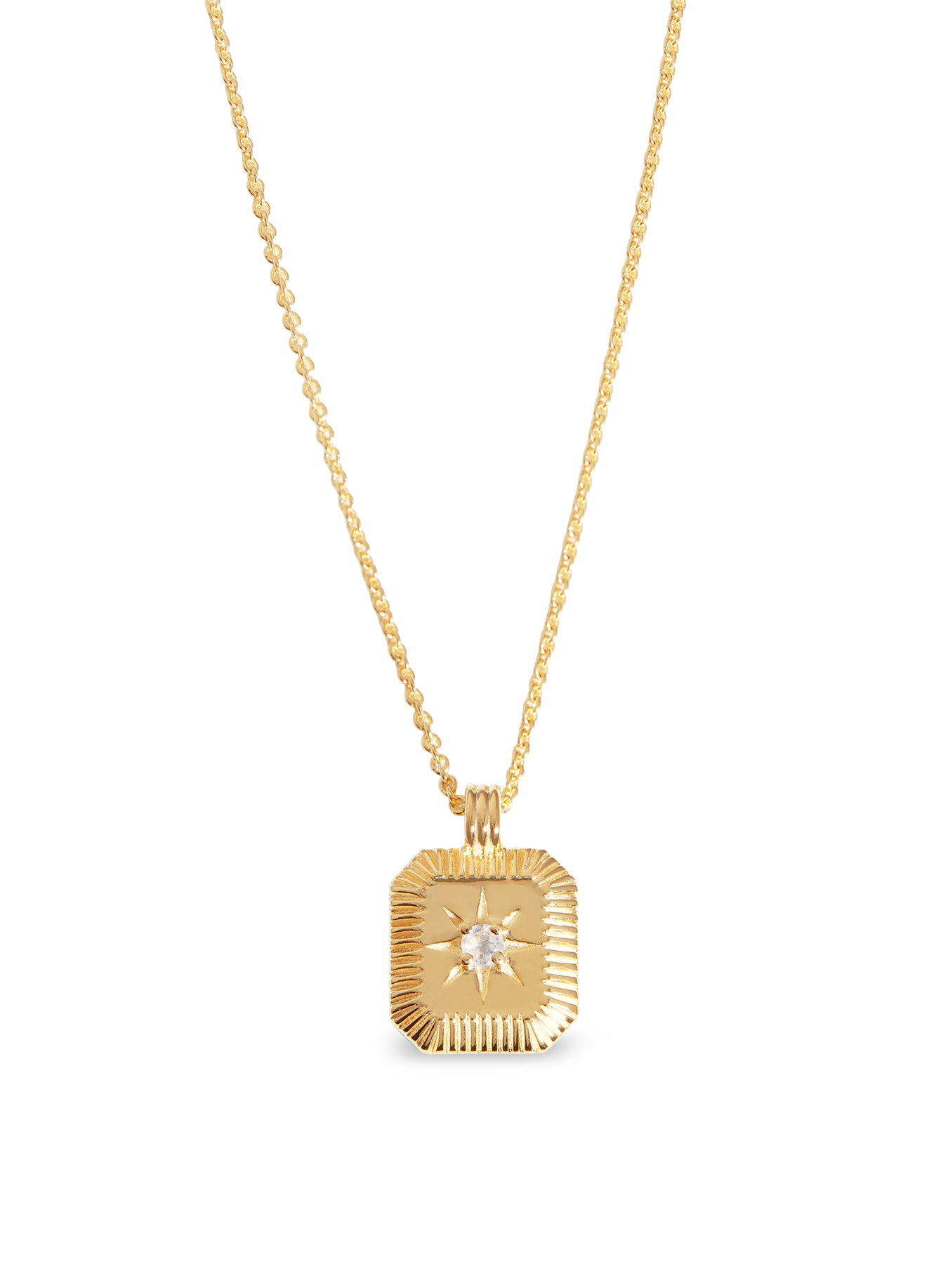 June Birthstone Pendant Gold