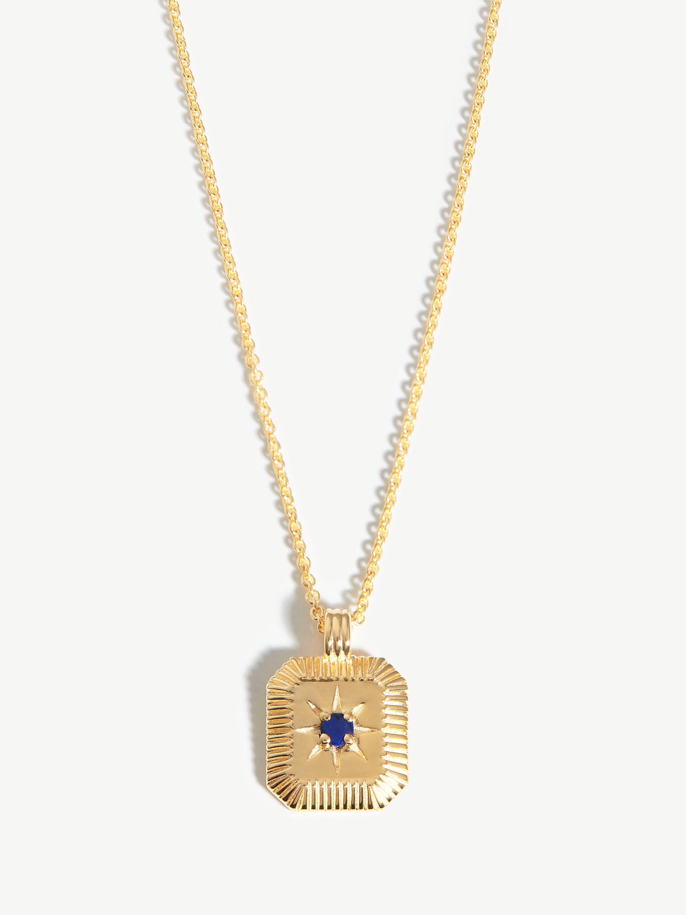 September Birthstone Pendant Gold