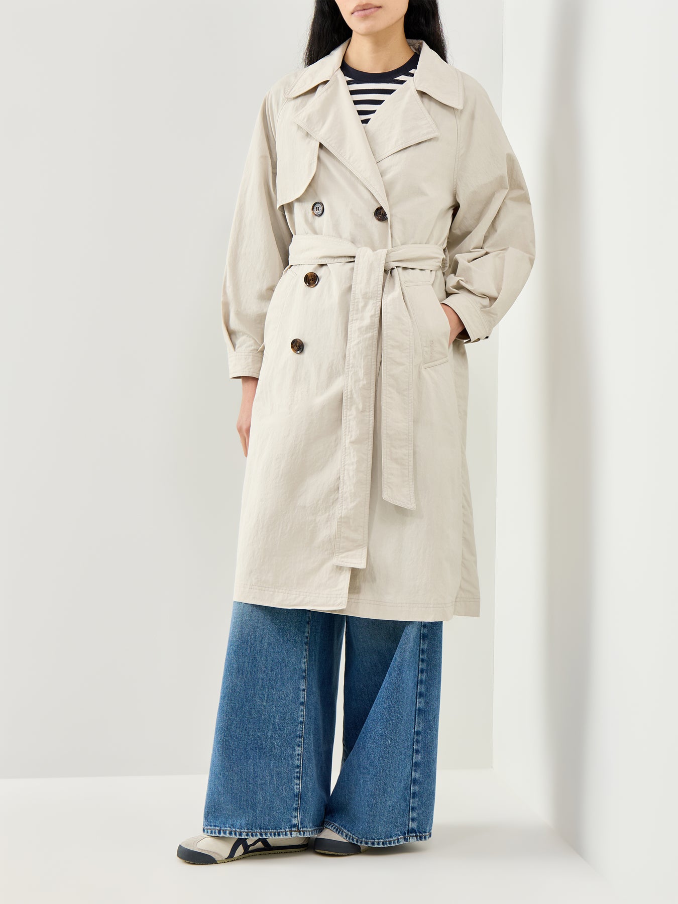 Layla Showerproof Trench Jacket Beige
