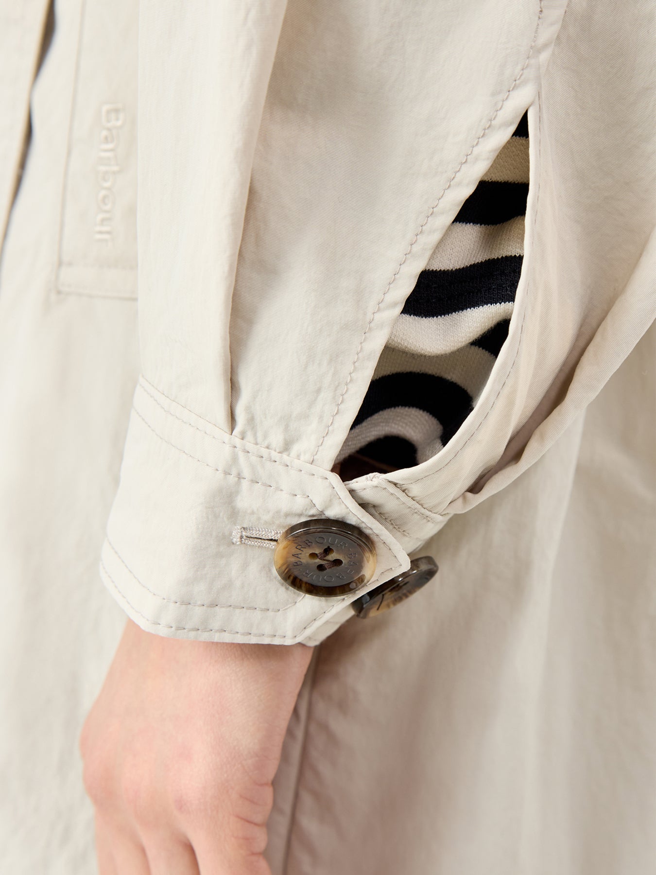 Layla Showerproof Trench Jacket Beige