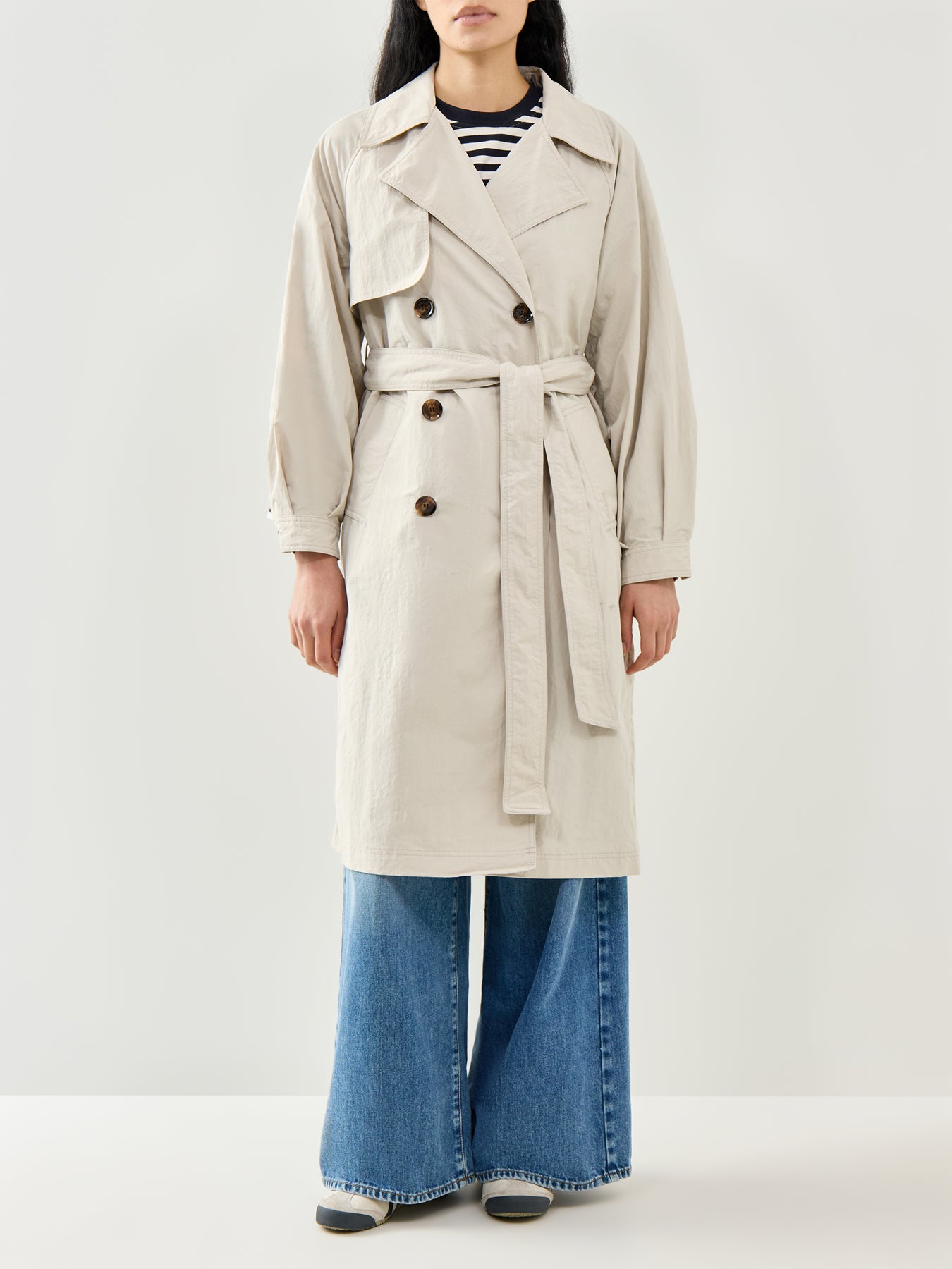 Layla Showerproof Trench Jacket Beige