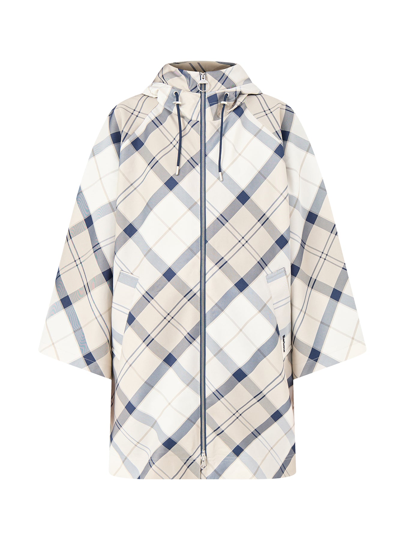 Kinsale Tartan Showerproof Cape Navy