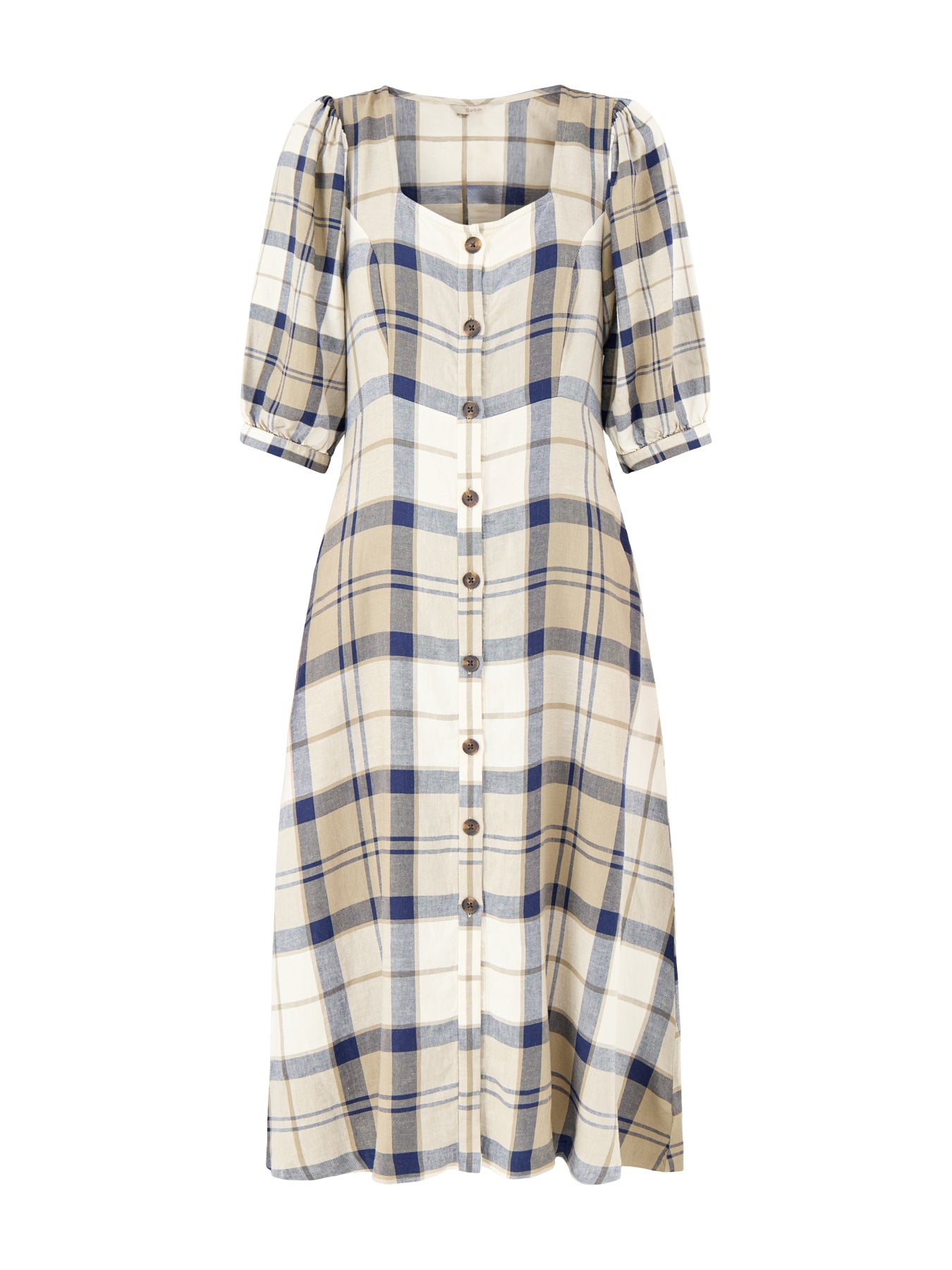 Ballina Midi Dress Navy Tartan