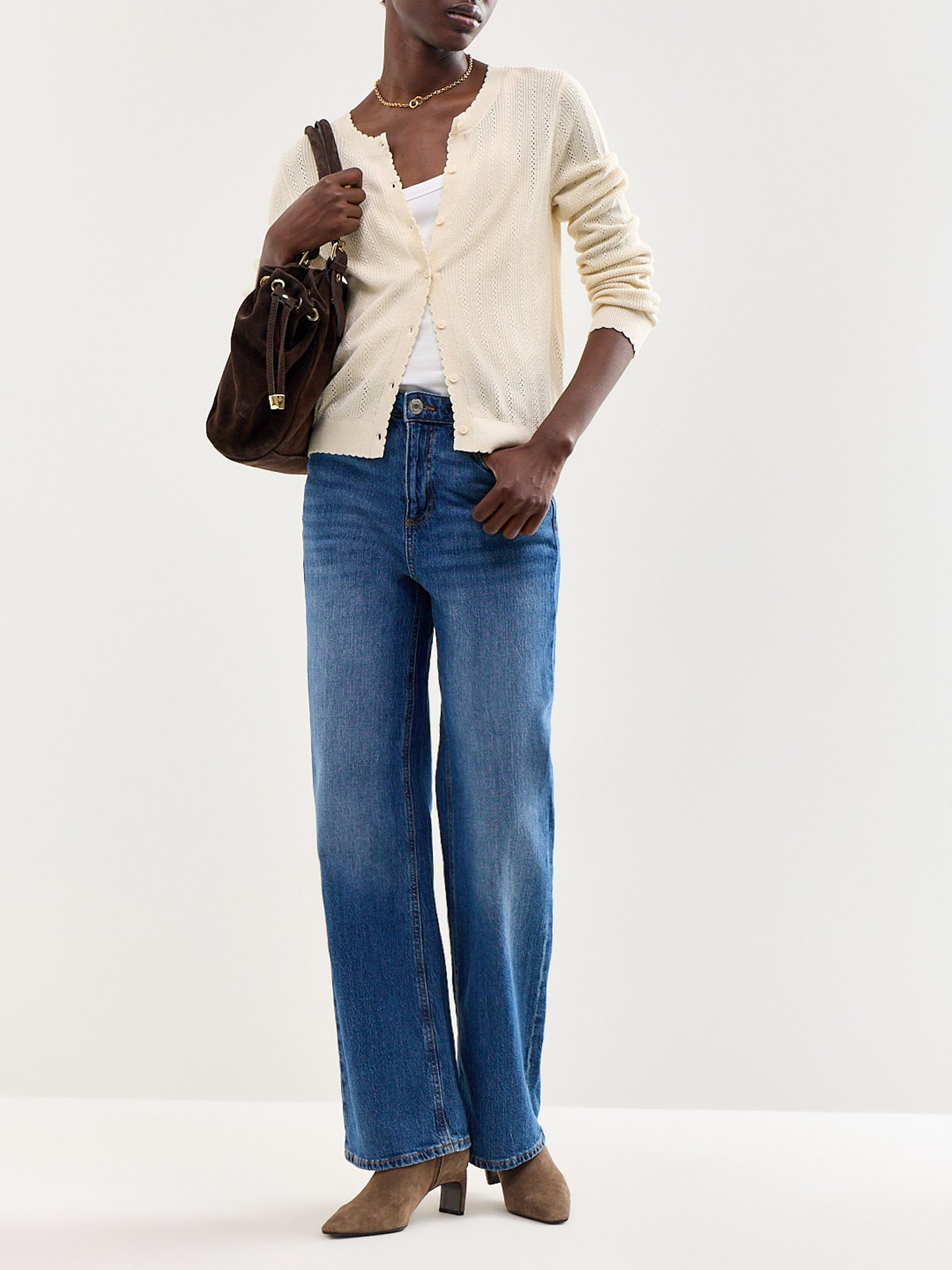 Tessa High Rise Wide Leg Jeans Blue