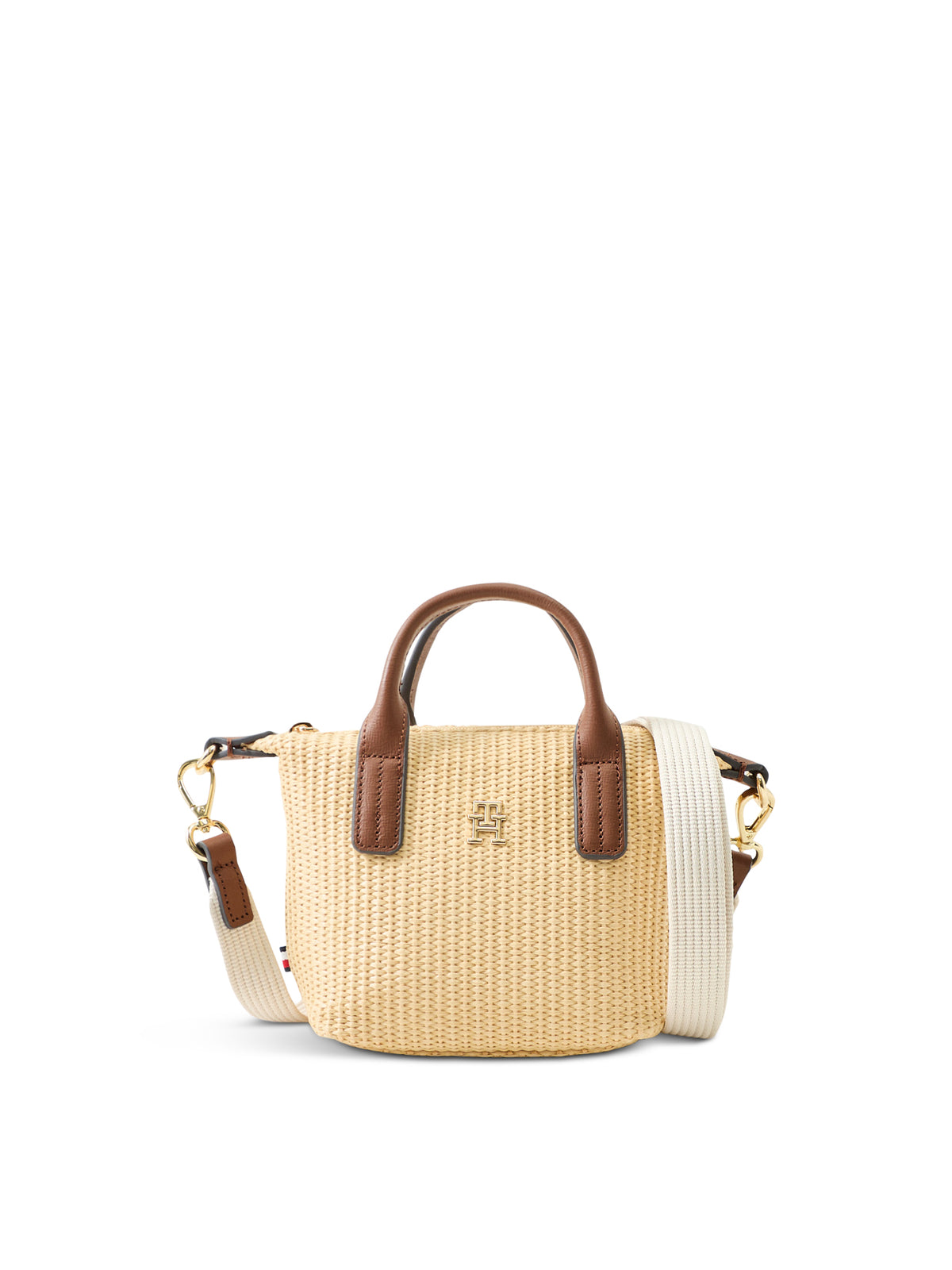 Popette Mini Raffia Tote Bag Tan