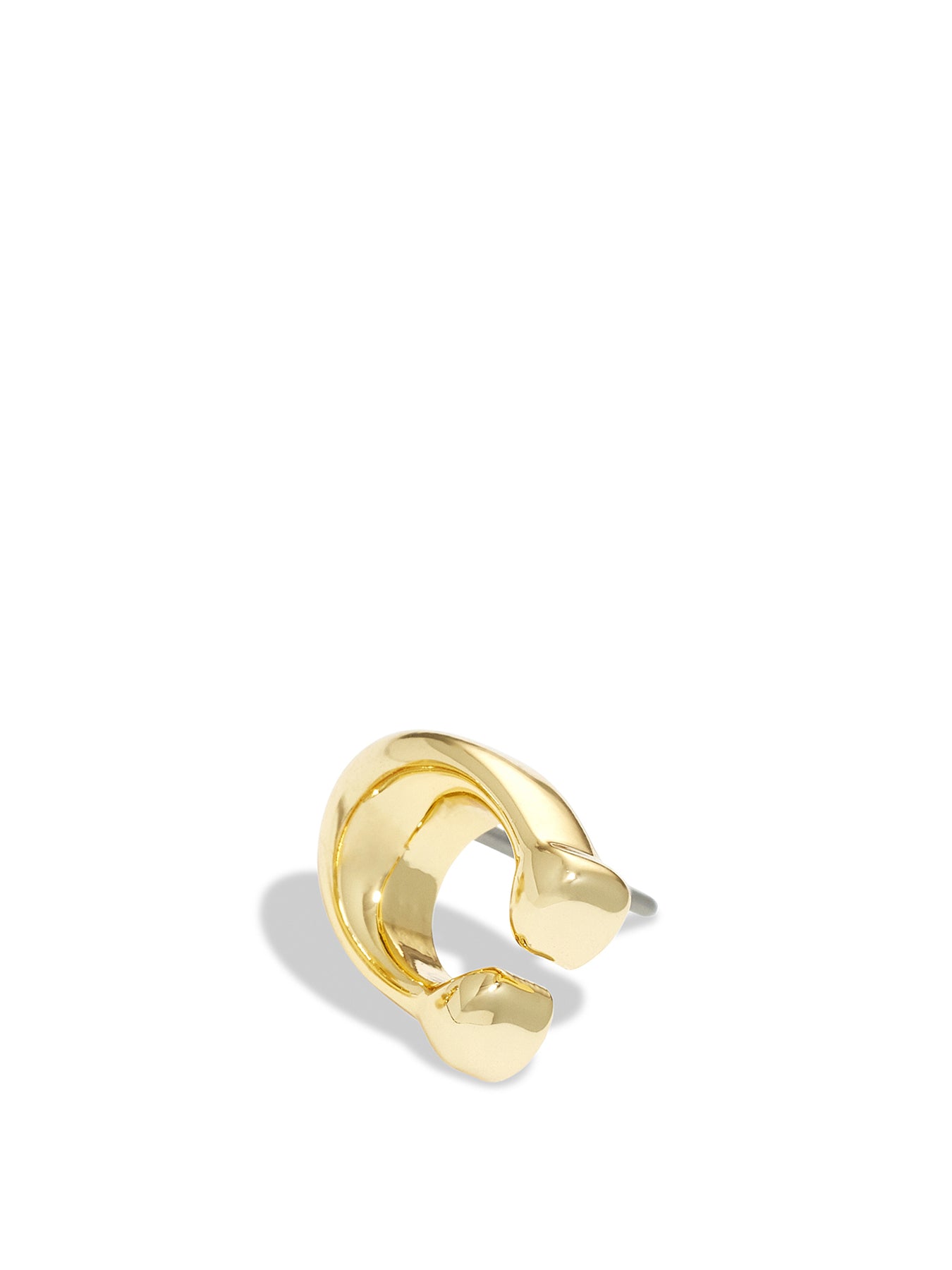 Bubble C Stud Earrings Gold