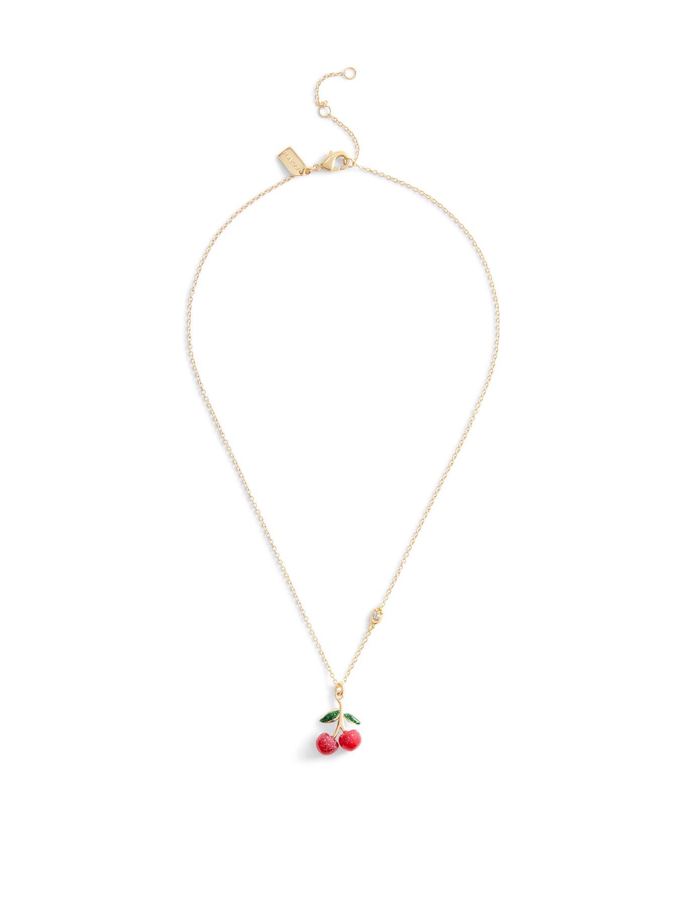 Cherry Pendant Necklace Gold