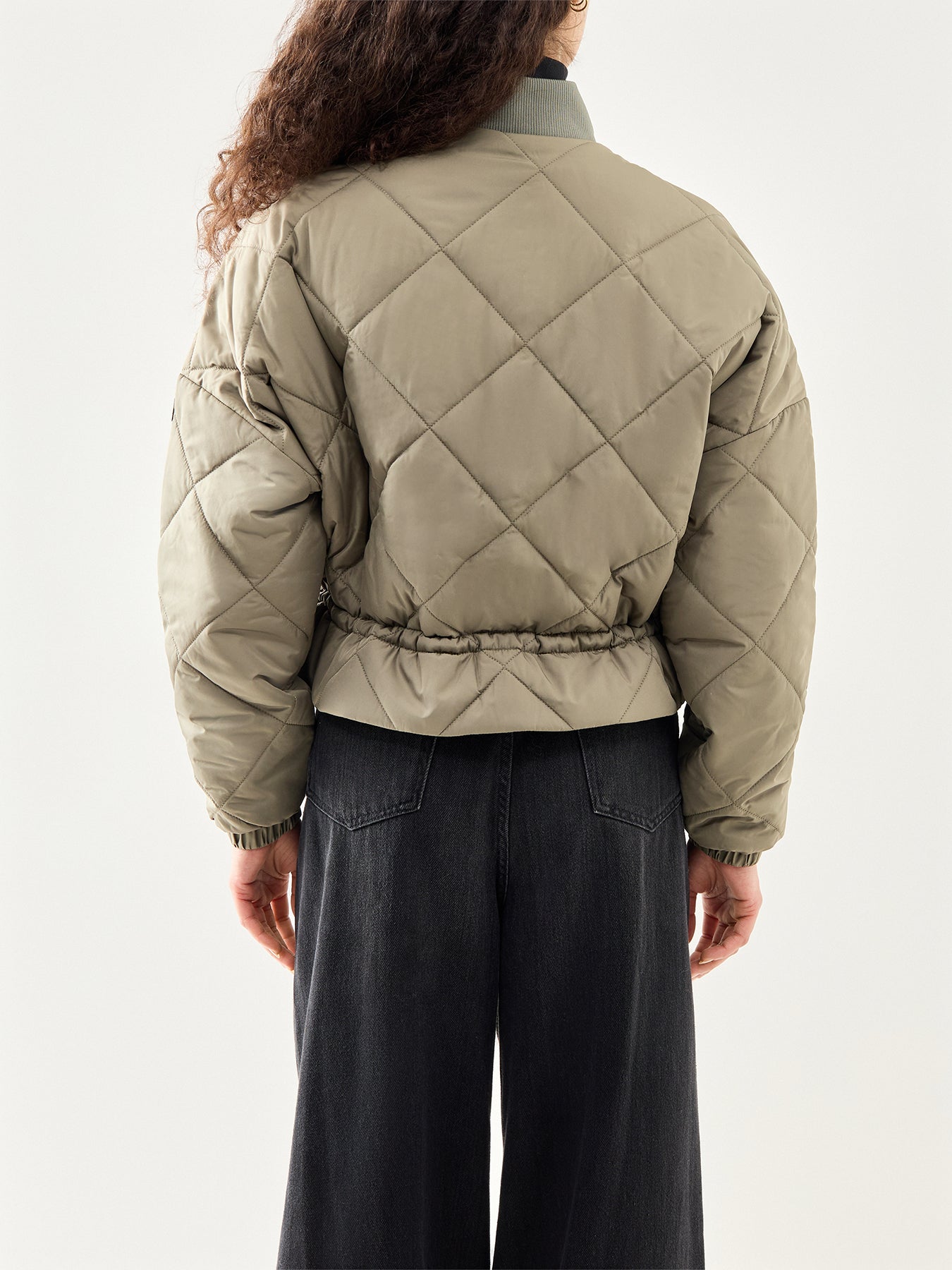 Pagan Quilted Jacket Khaki