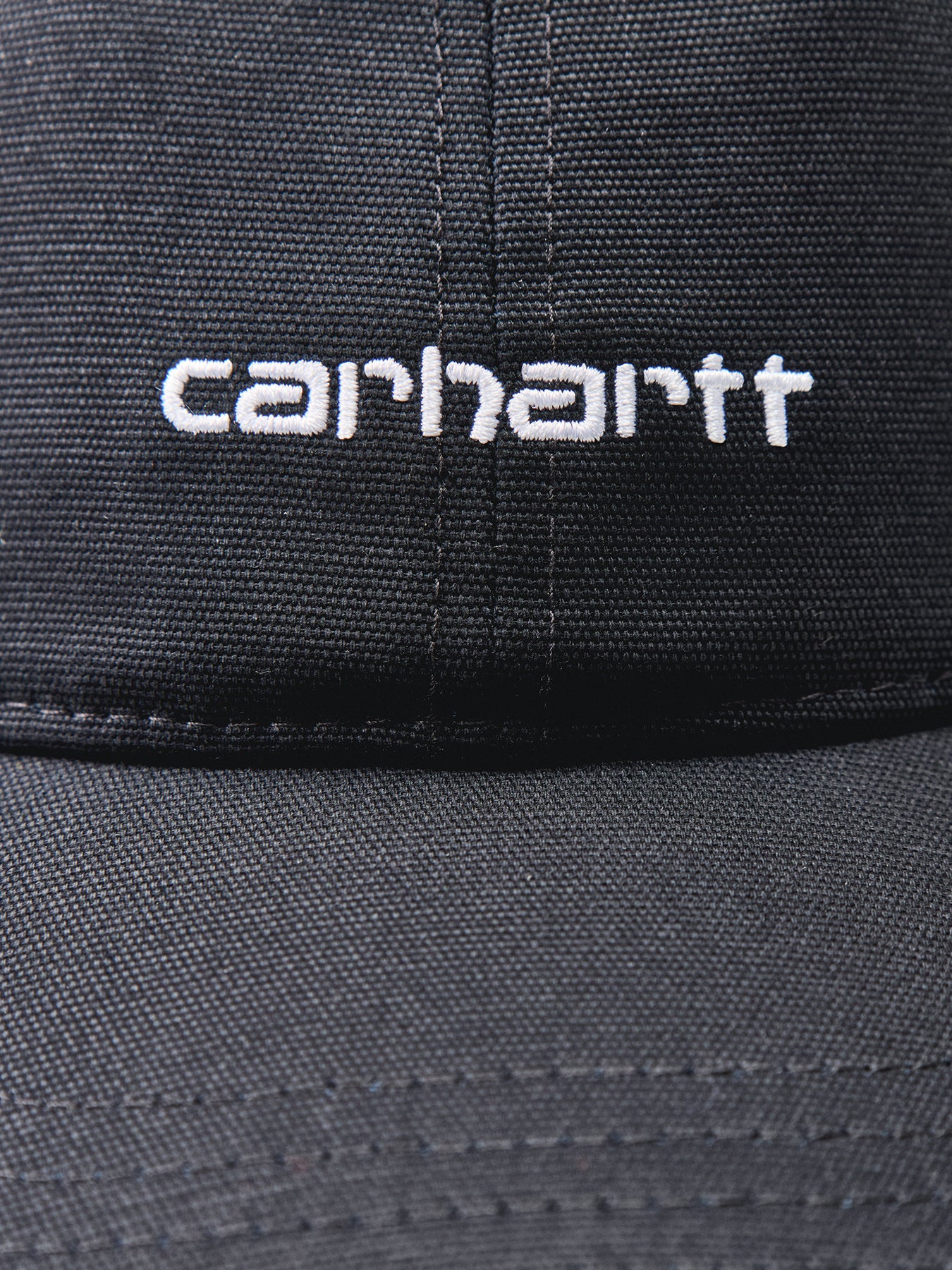 Canvas Script Cap Black