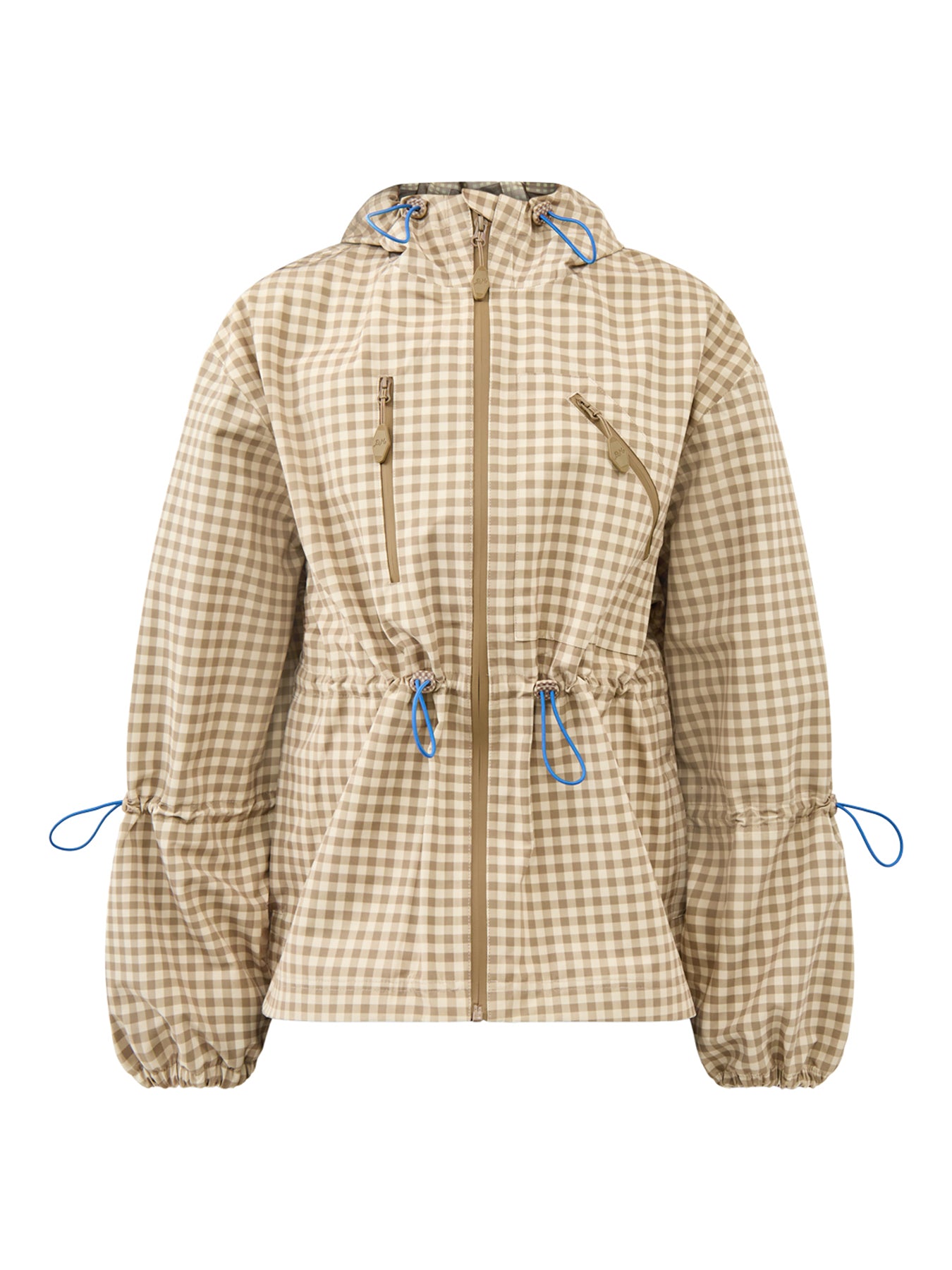 Matilda Raincoat Gingham Beige