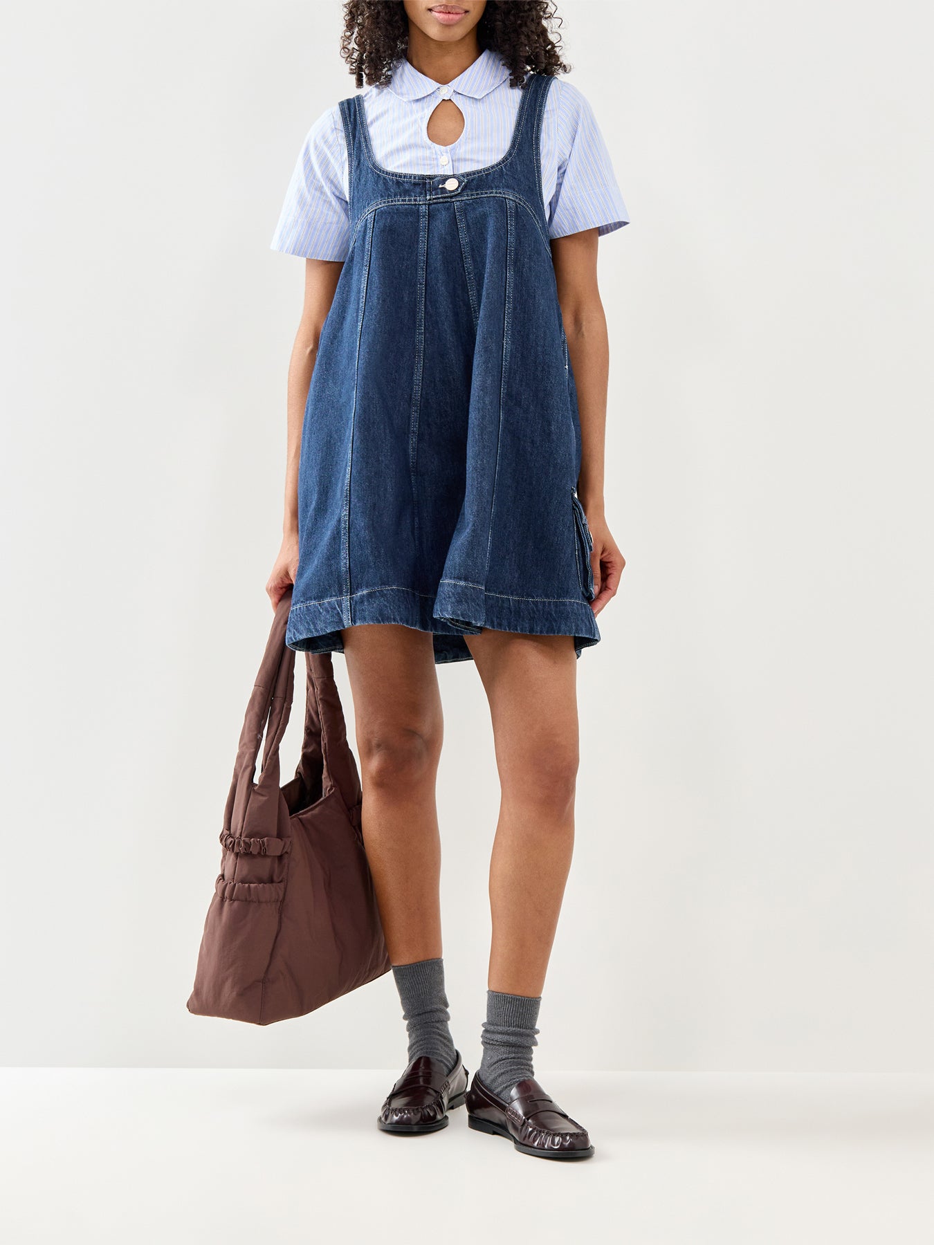 Immy Mini Dress Dark Wash