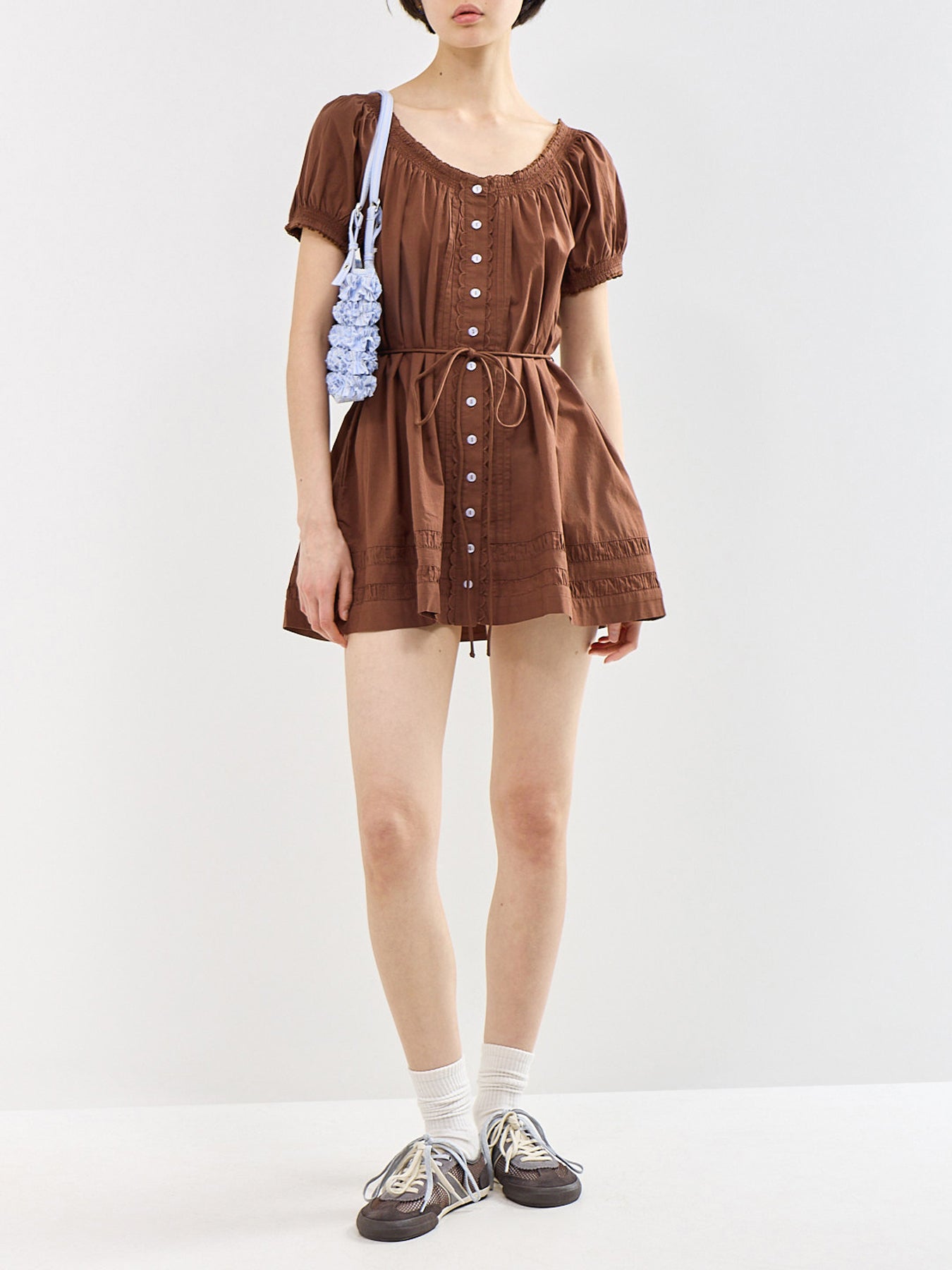 Jayne Mini Dress Brown