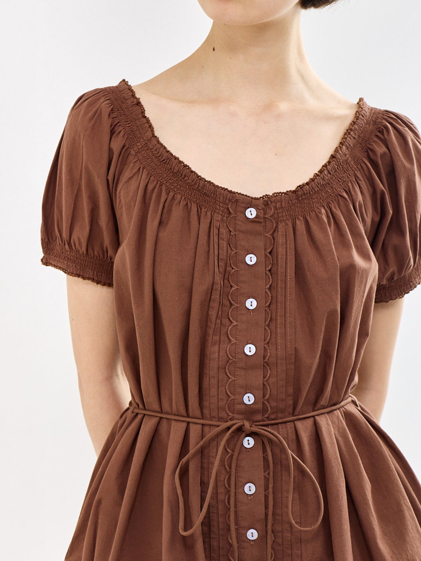 Jayne Mini Dress Brown