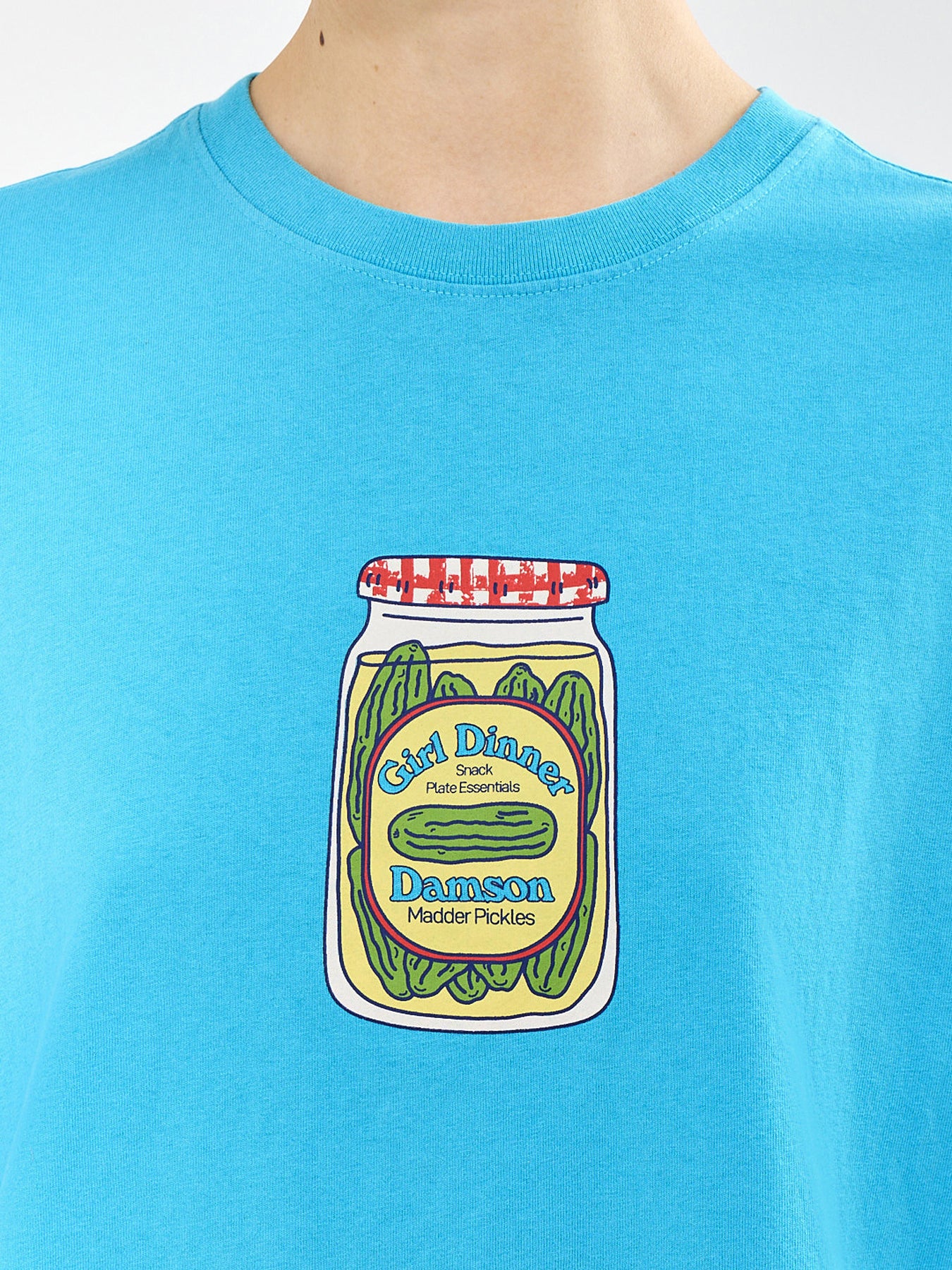 Snack Plate Graphic T-Shirt Blue