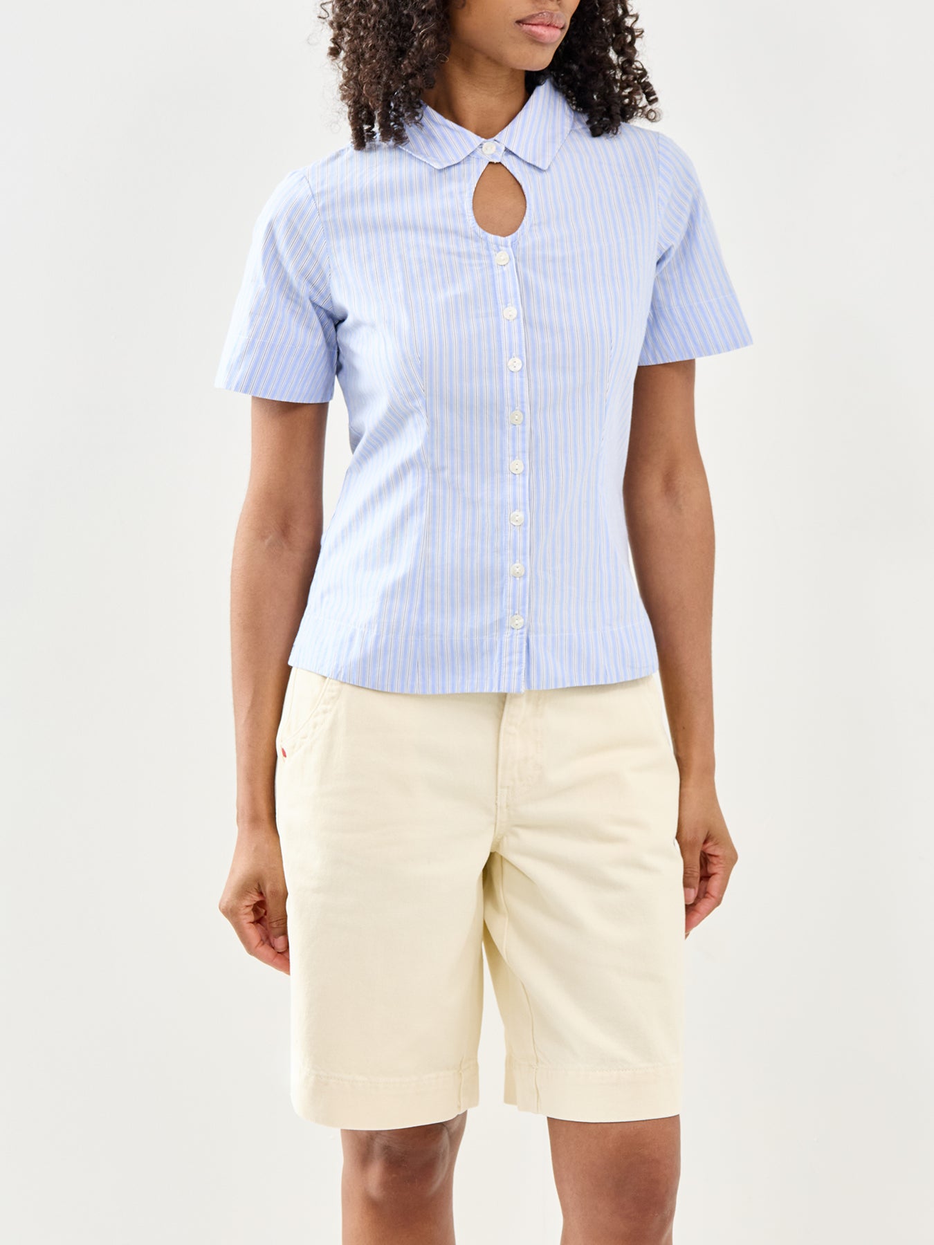 Ebba Stripe Shirt Blue