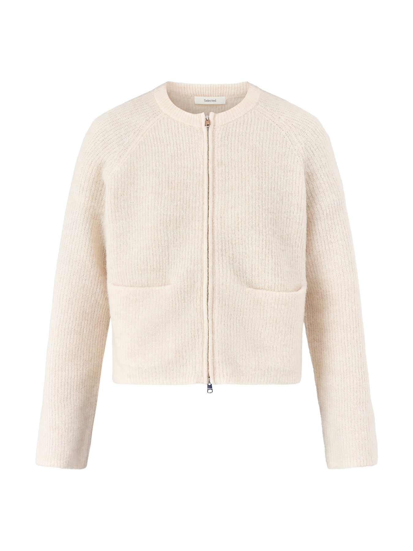 Short Knit Cardigan Cream