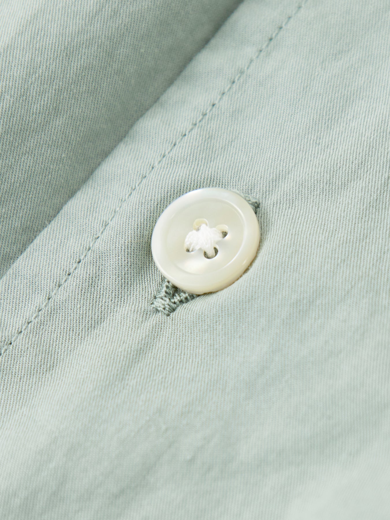 Short Sleeve Cotton Shirt Green
