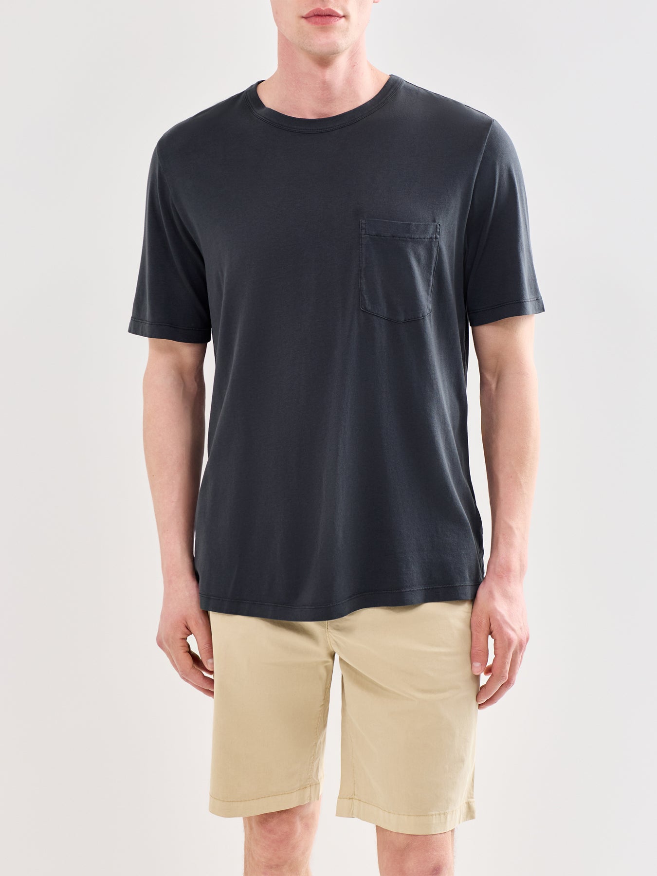 Short Sleeve Lyocell T-Shirt Black