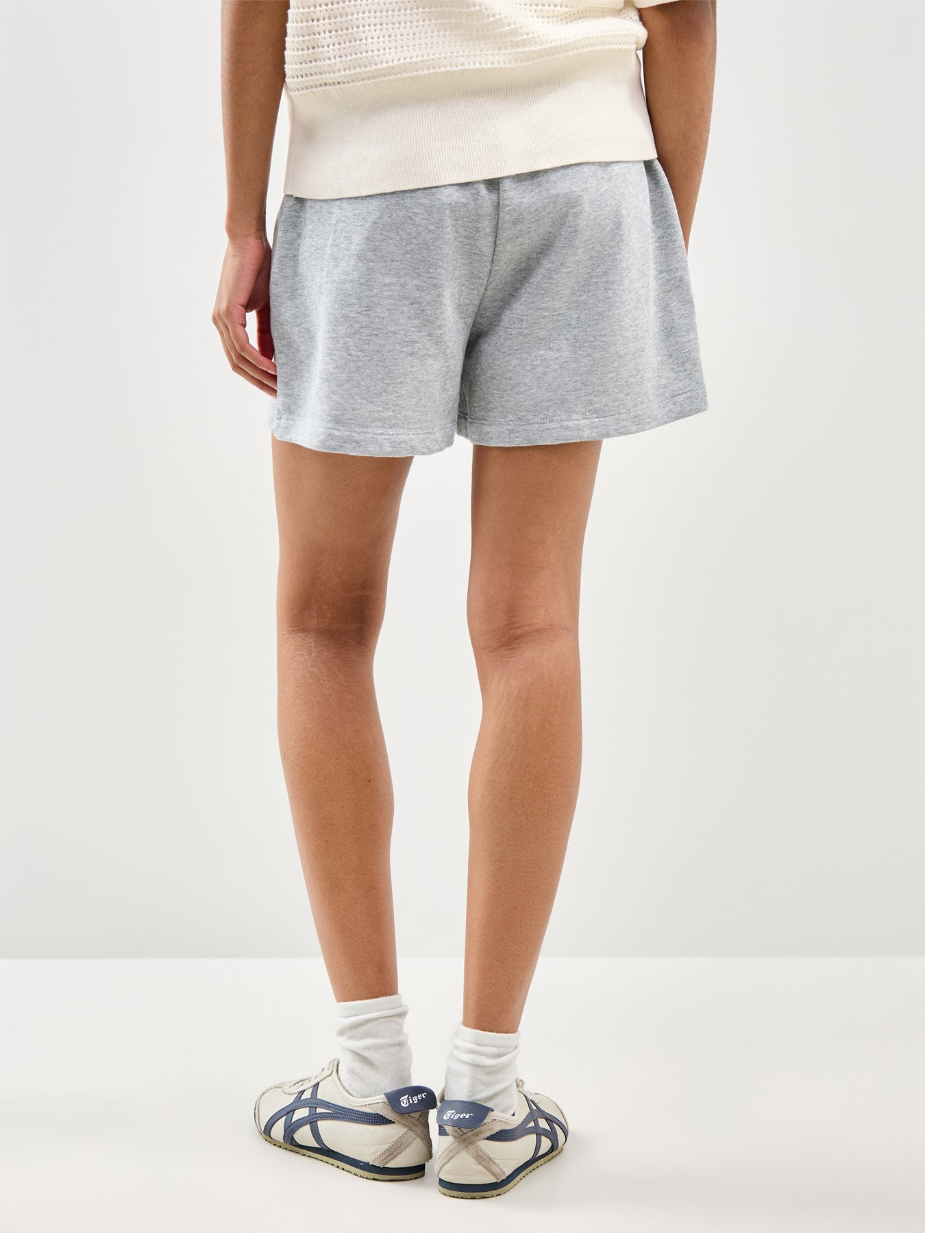 Chilli Summer High Waisted Sweat Shorts Grey