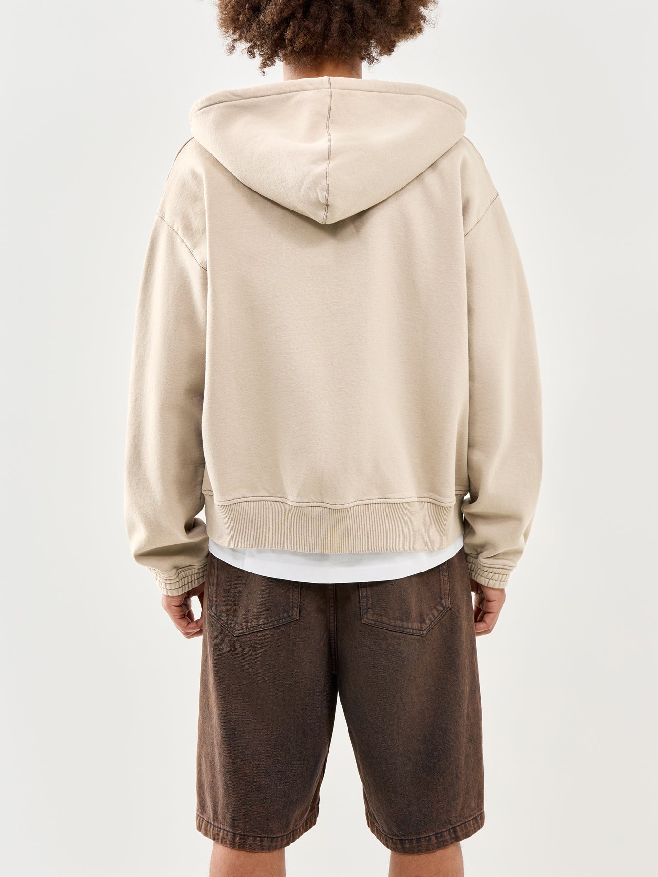 Millbank Zip Hoodie Beige
