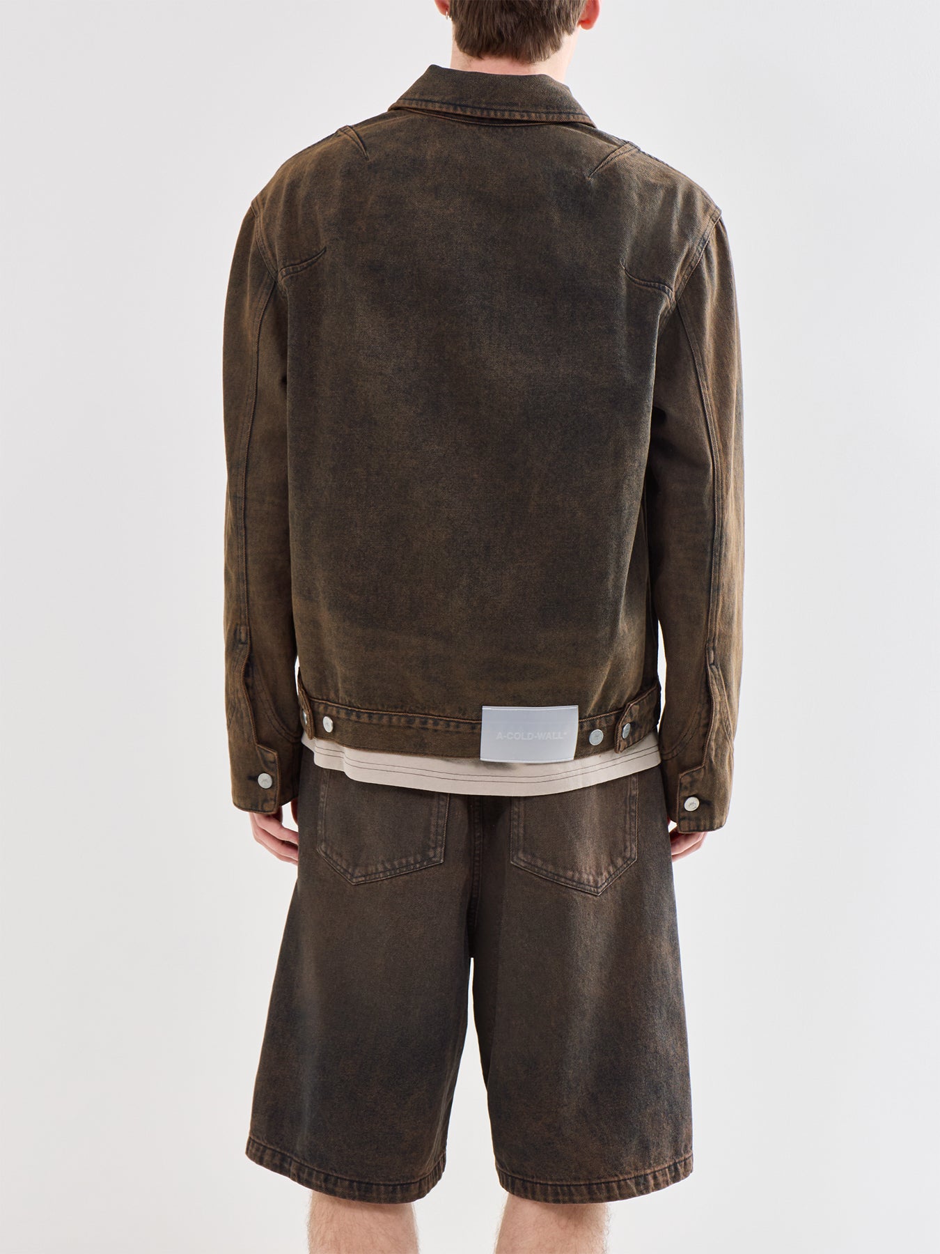 Organic Cotton Denim Jacket Brown