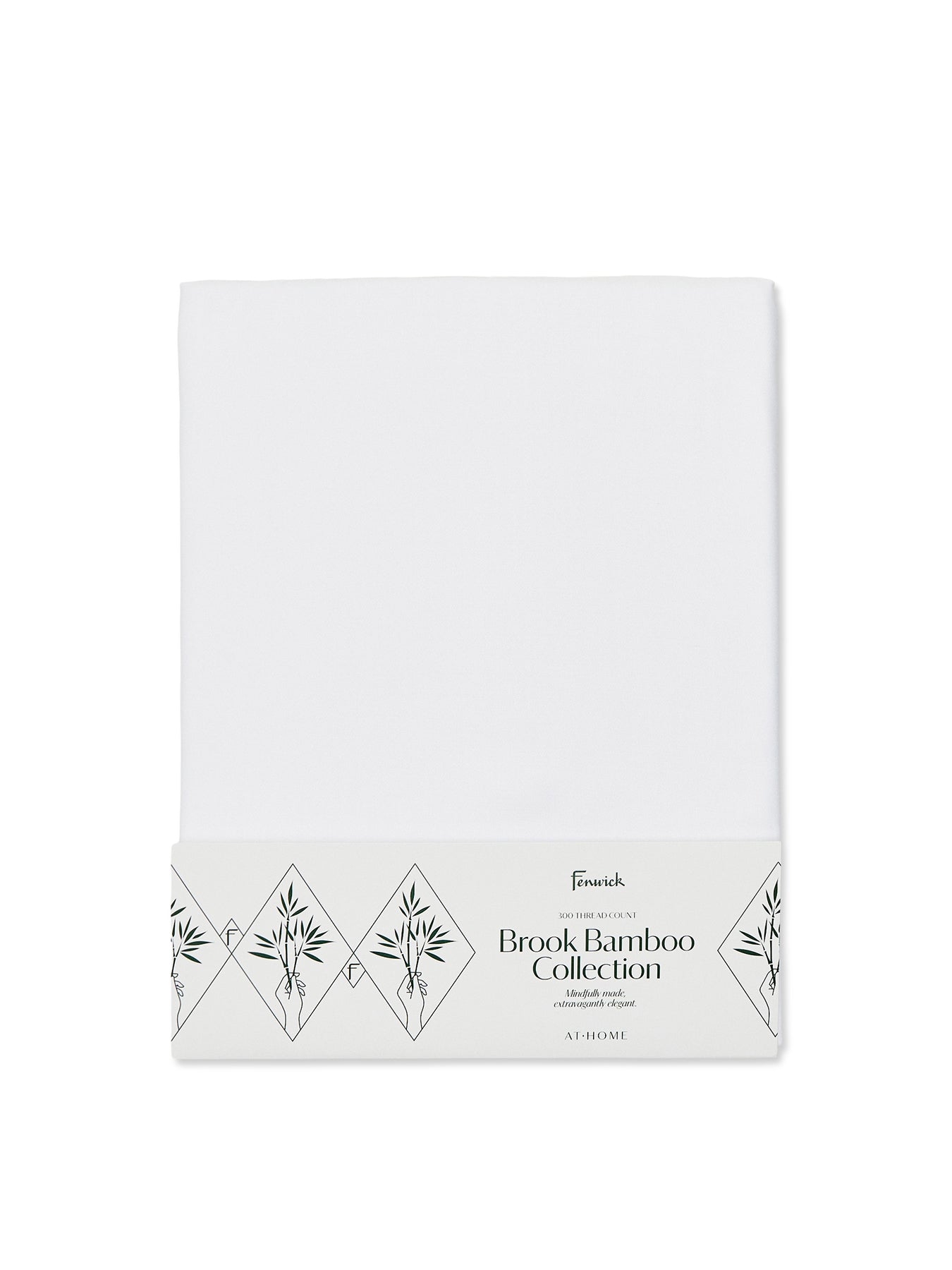 Brook Fitted Sheet King White