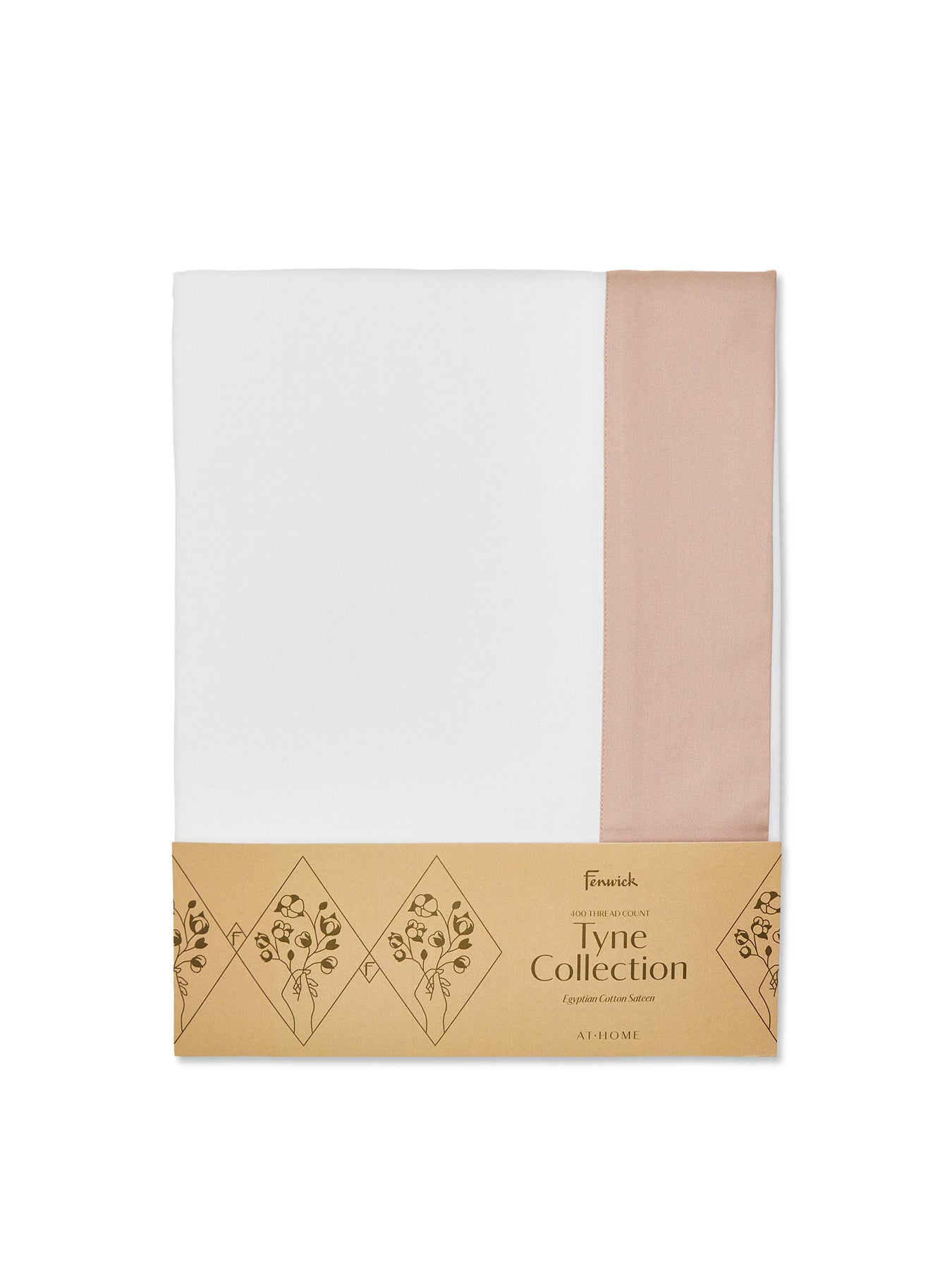 Tyne Collection Duvet Cover Double Pink