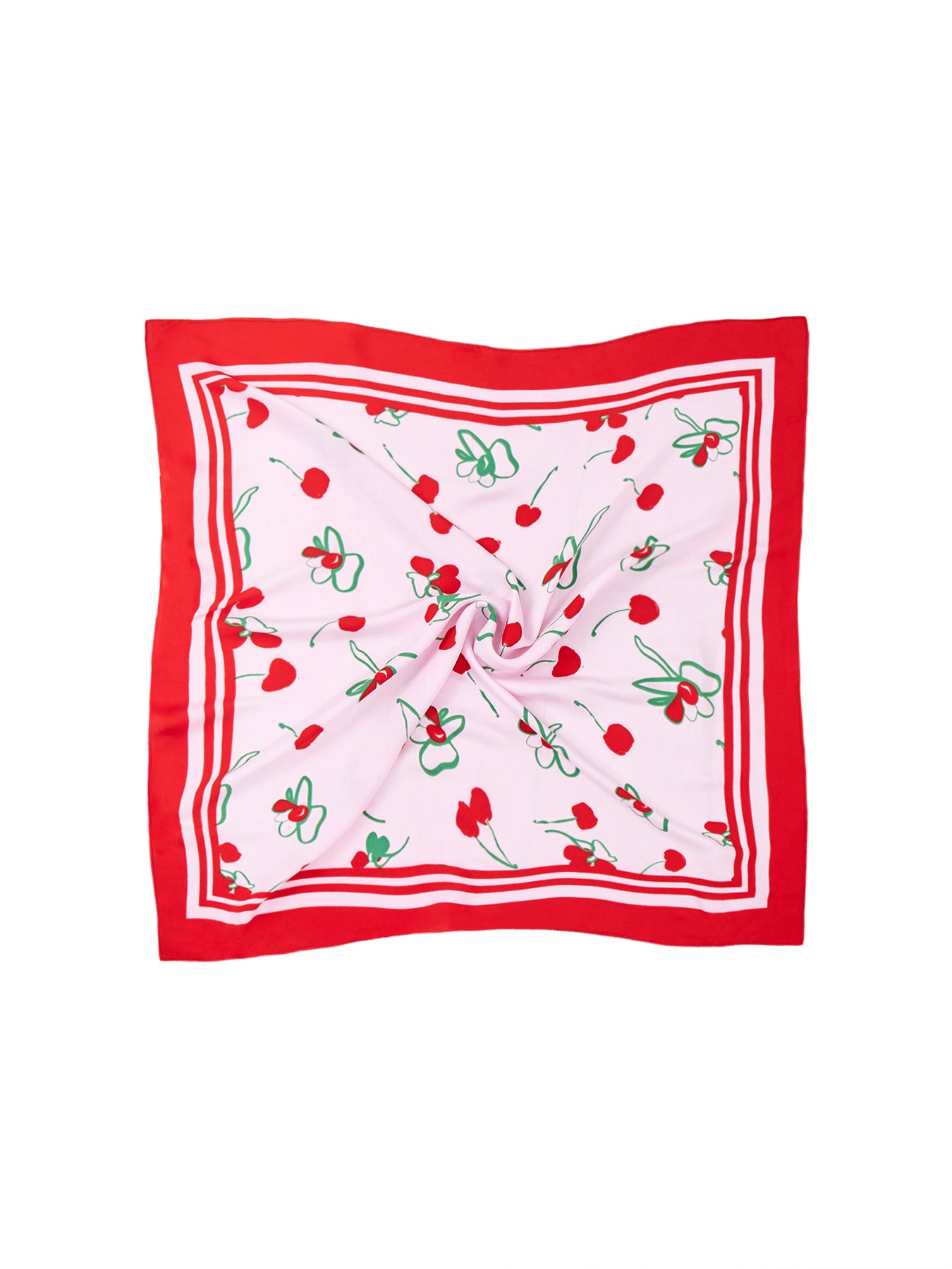 Jarina Square Scarf Red