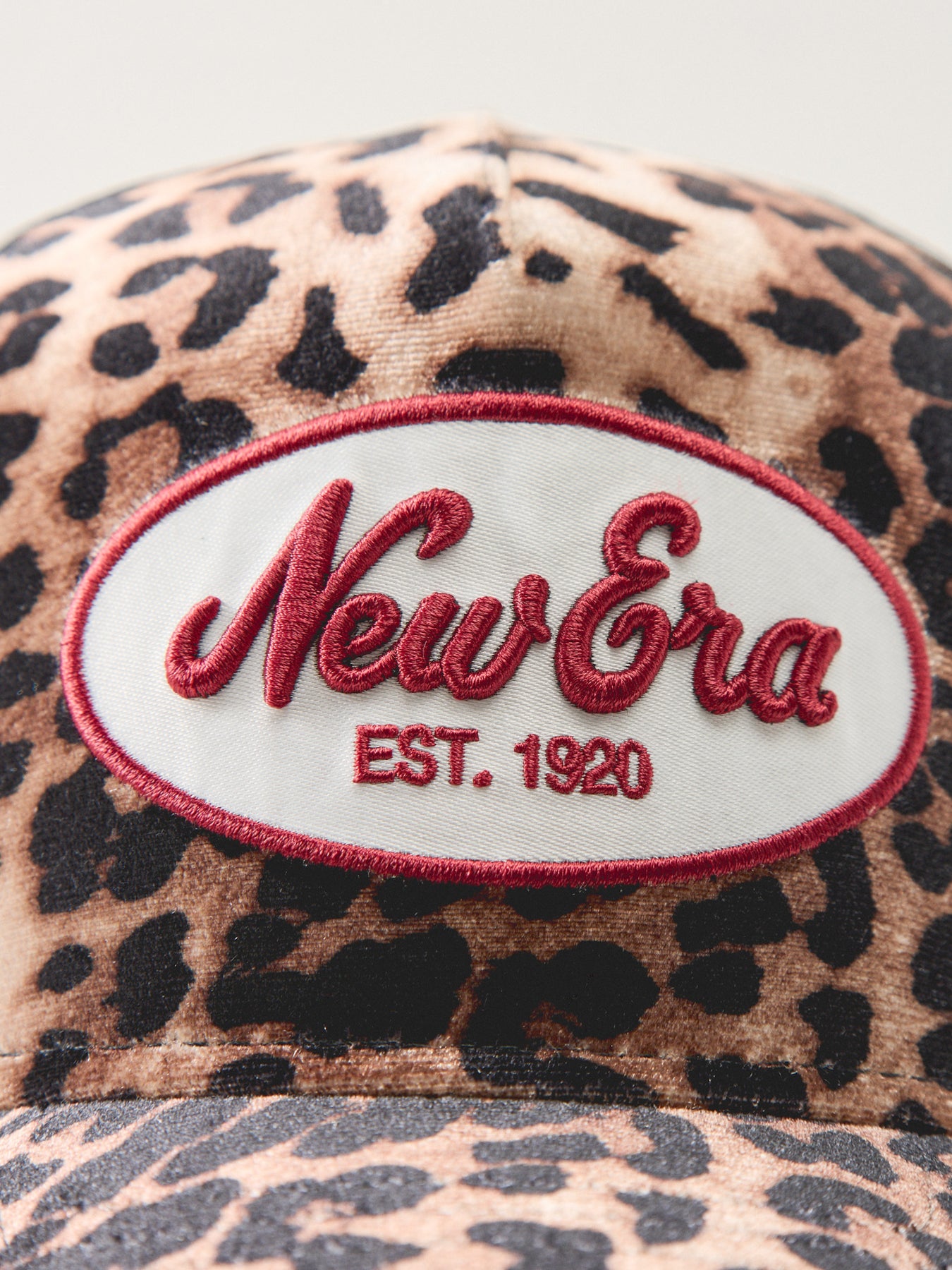 Leopard Trucker Cap Brown