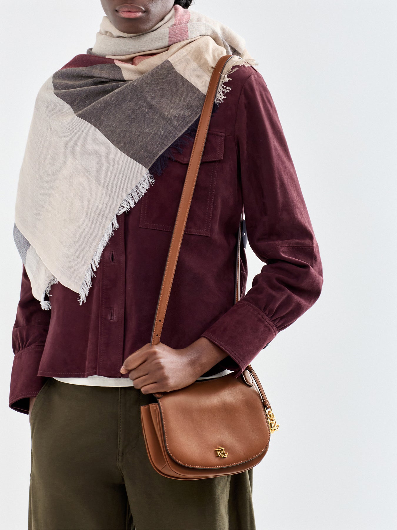 Marcy Medium Crossbody Bag Tan