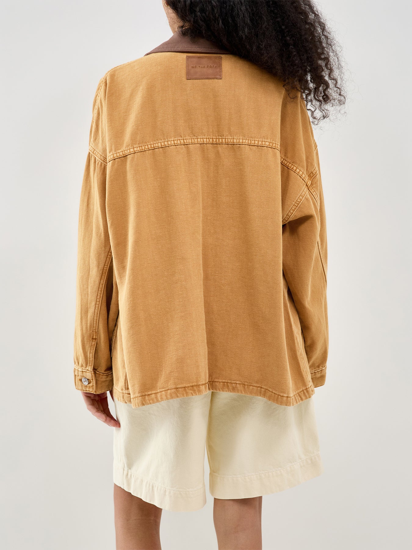 Lemon Denim Jacket Orange