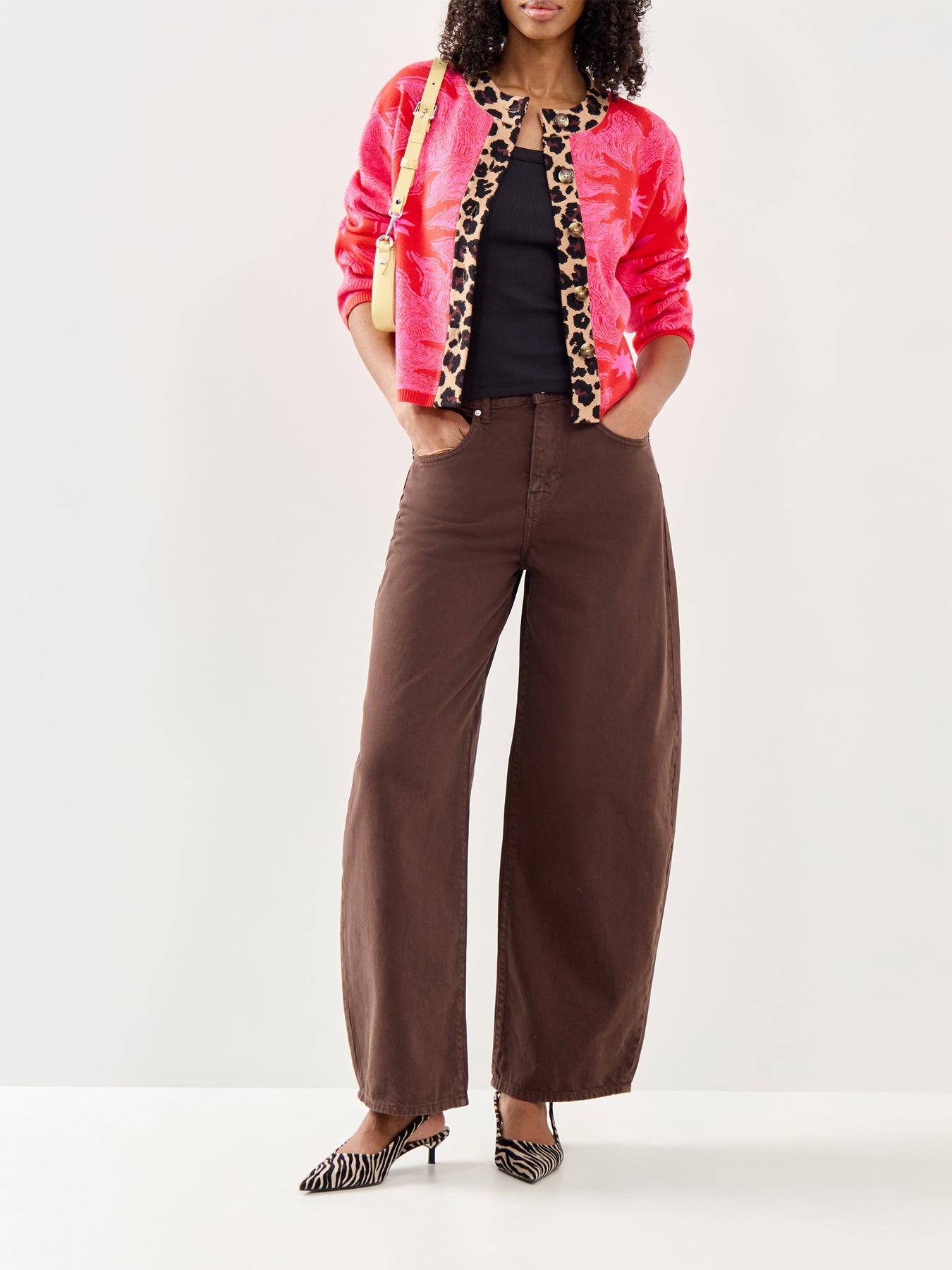 Pink Soleil Cardigan Red