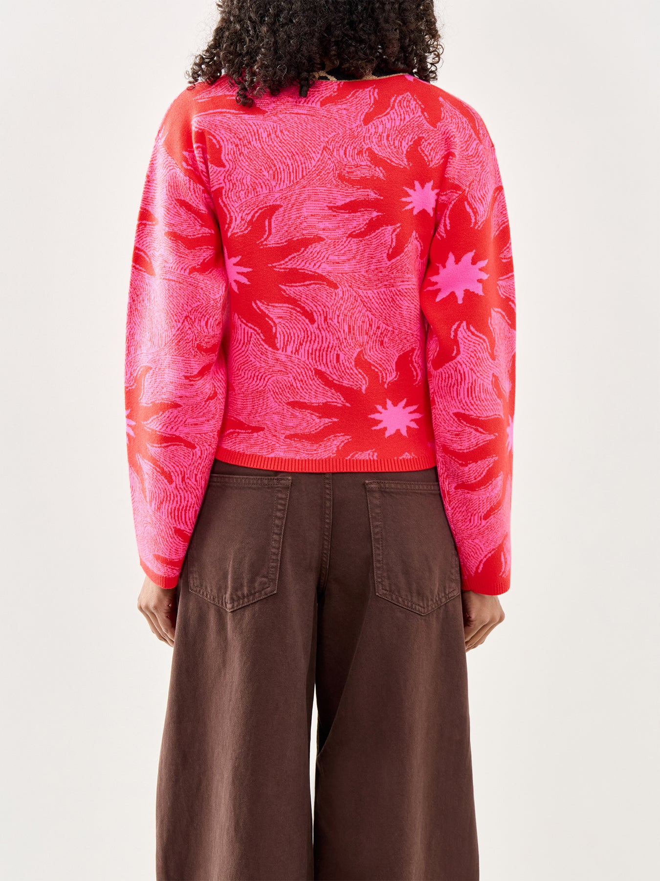 Pink Soleil Cardigan Red