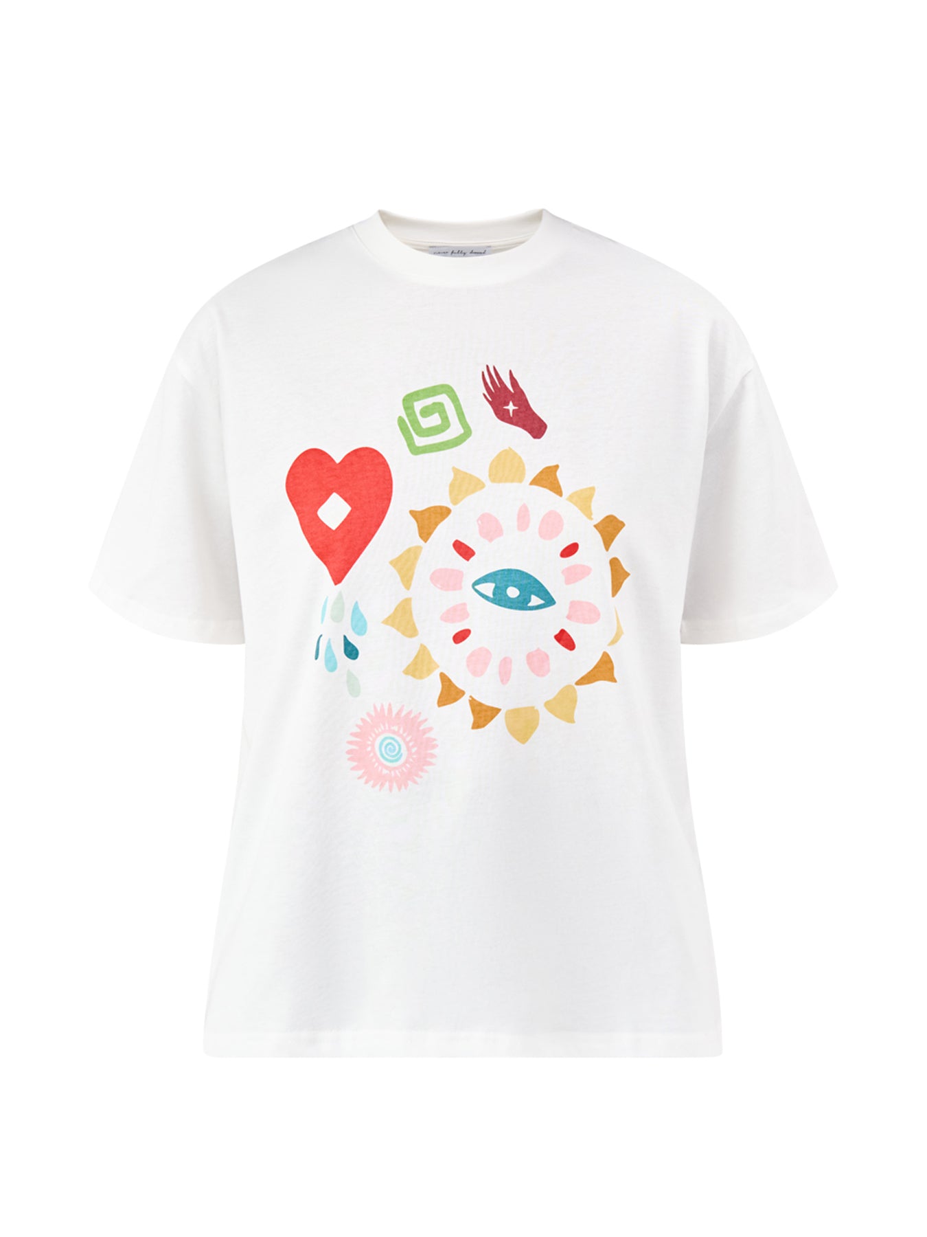 Morocco Charms Graphic T-Shirt Cream